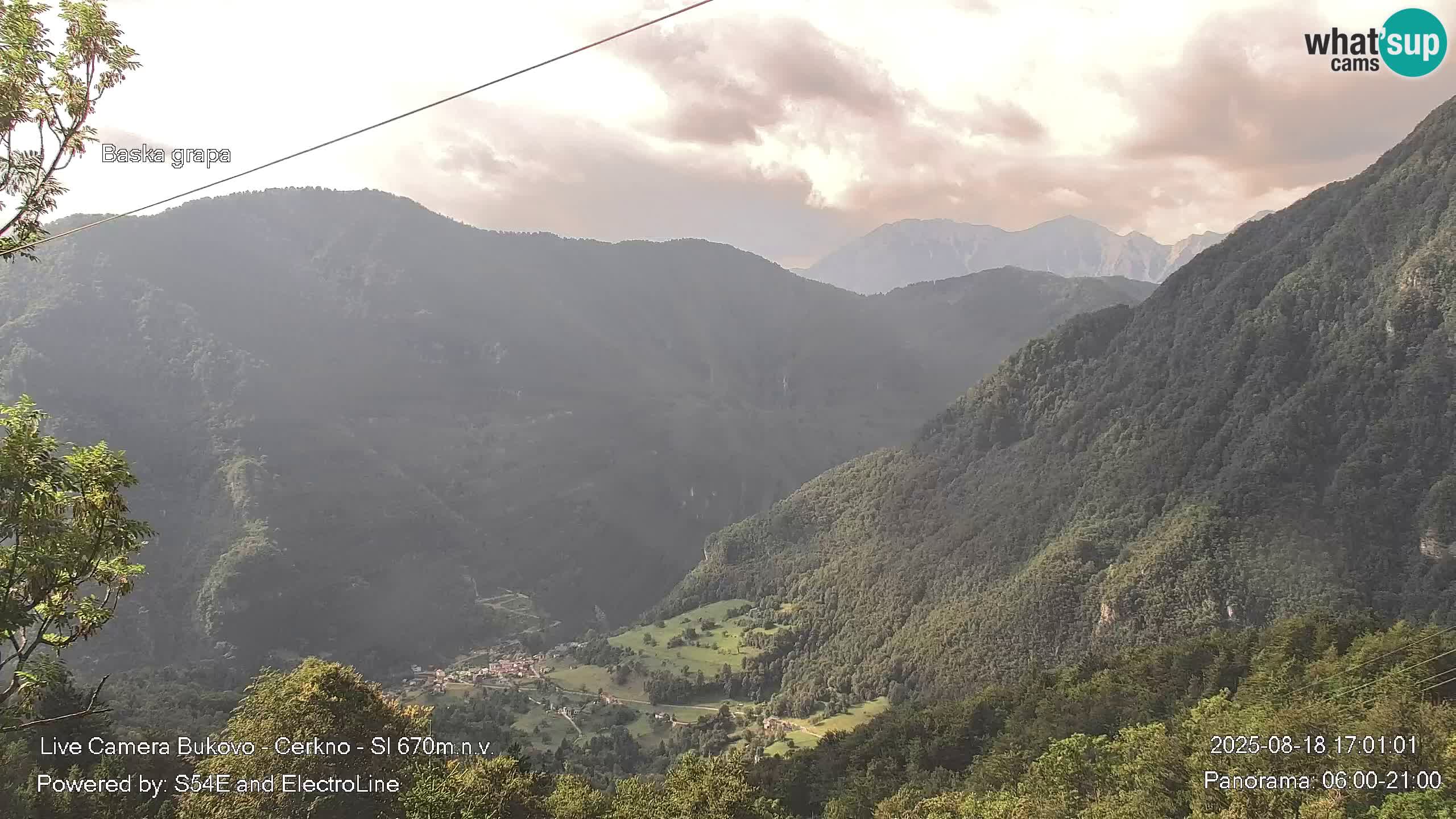 Bukovo Webcam – Baška grapa | Cerkno | Slowenien