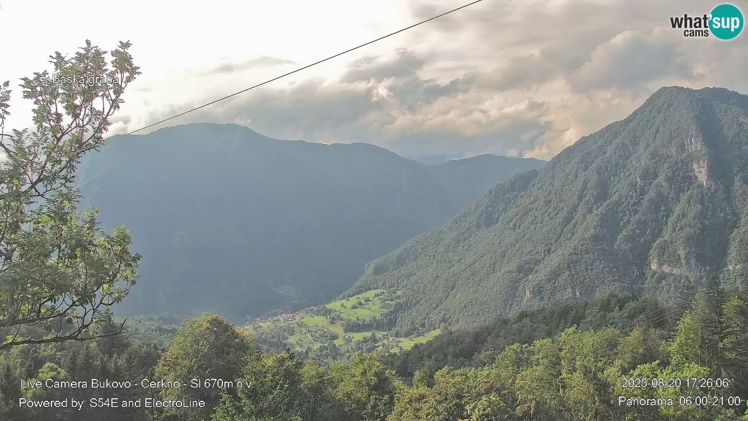 Webcam Bukovo – Baška grapa | Cerkno | Slovenia