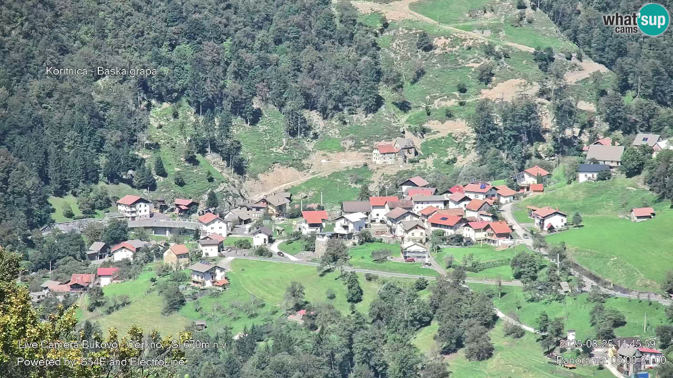 Webcam Bukovo – Baška grapa | Cerkno | Slovenia