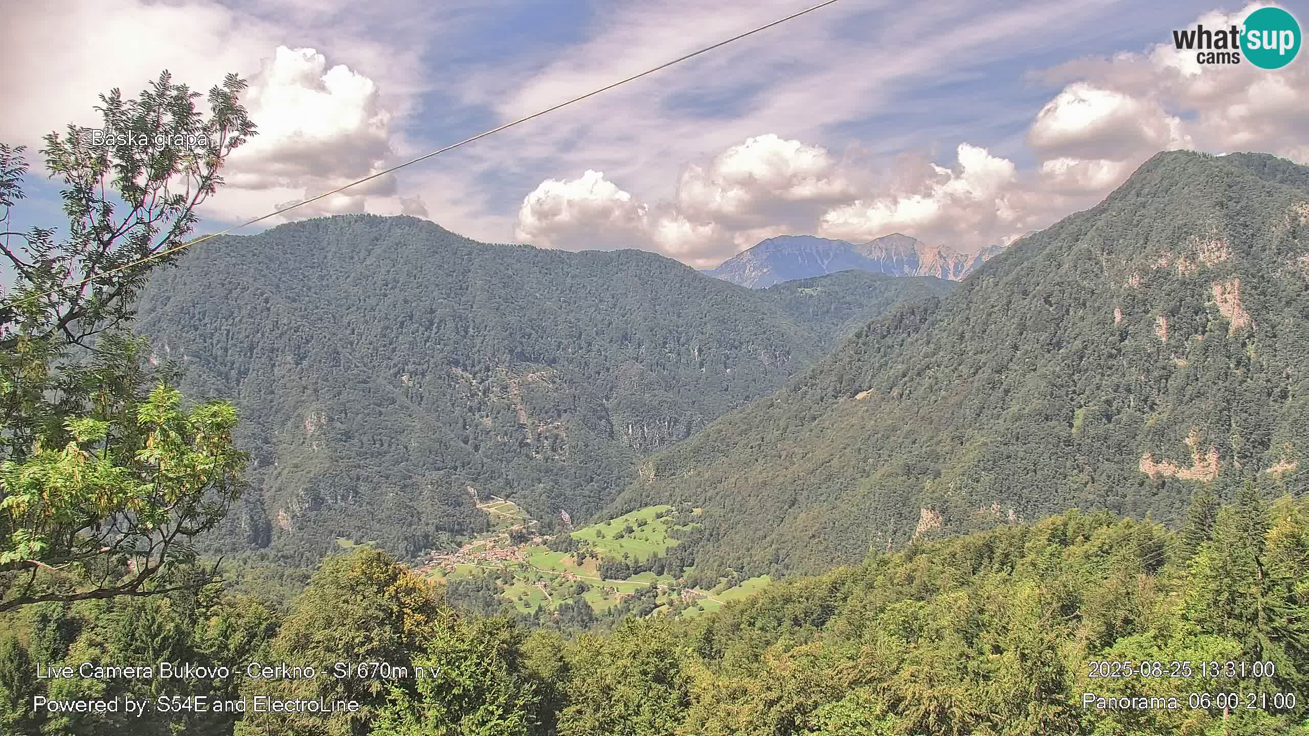 Webcam Bukovo – Baška grapa | Cerkno | Slovenia