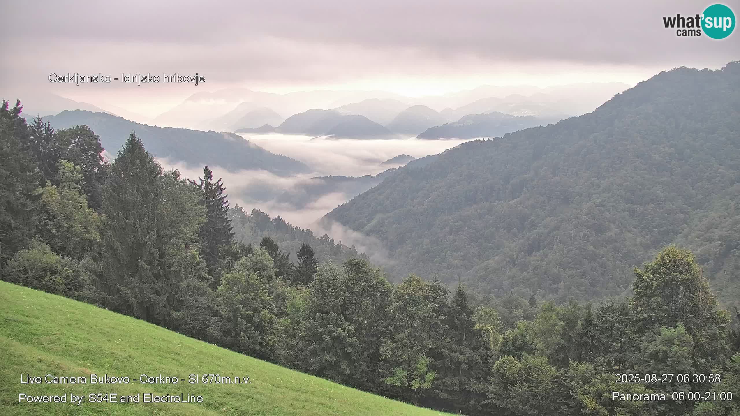 Web kamera Bukovo – Baška grapa | Cerkno | Slovenija