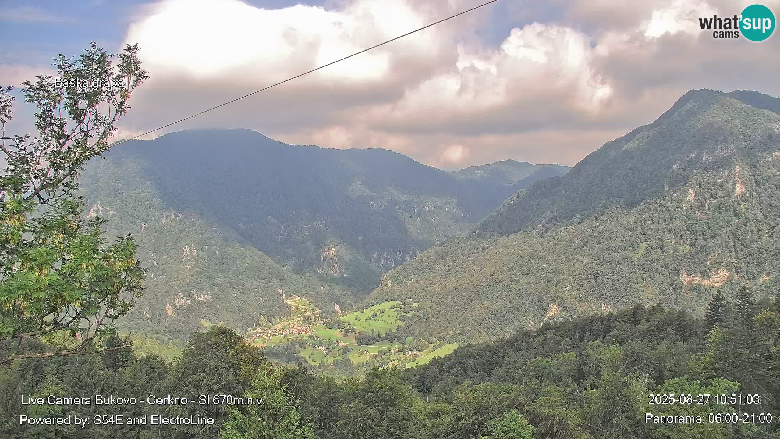 Webcam Bukovo – Baška grapa | Cerkno | Slovenia