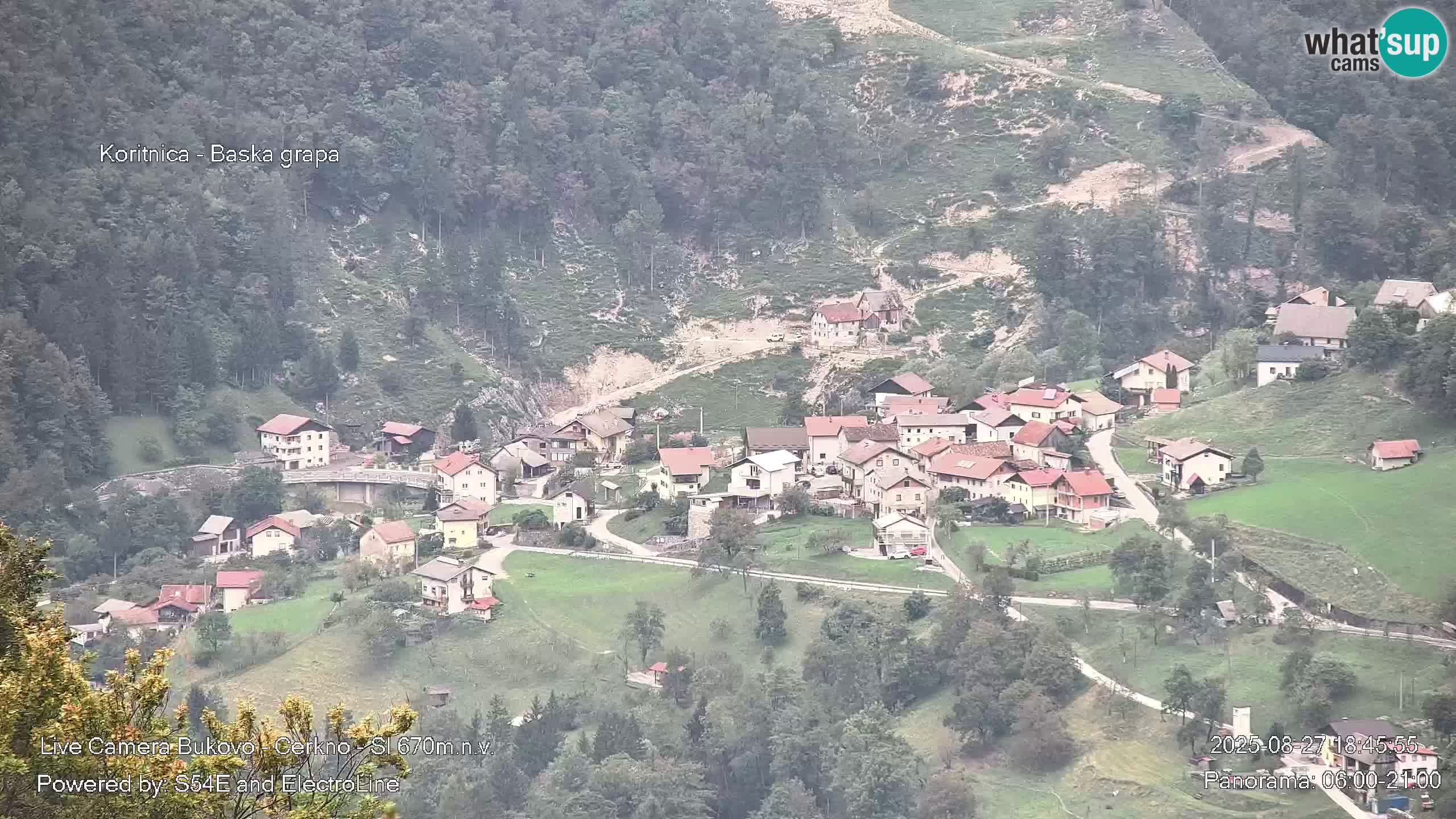 Webcam en vivo Bukovo – Baška grapa | Cerkno | Eslovenia
