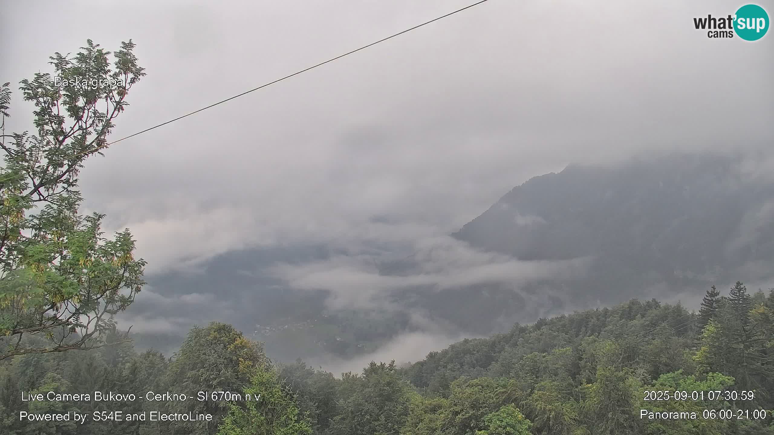 Webcam Bukovo – Baška grapa | Cerkno | Slovénie