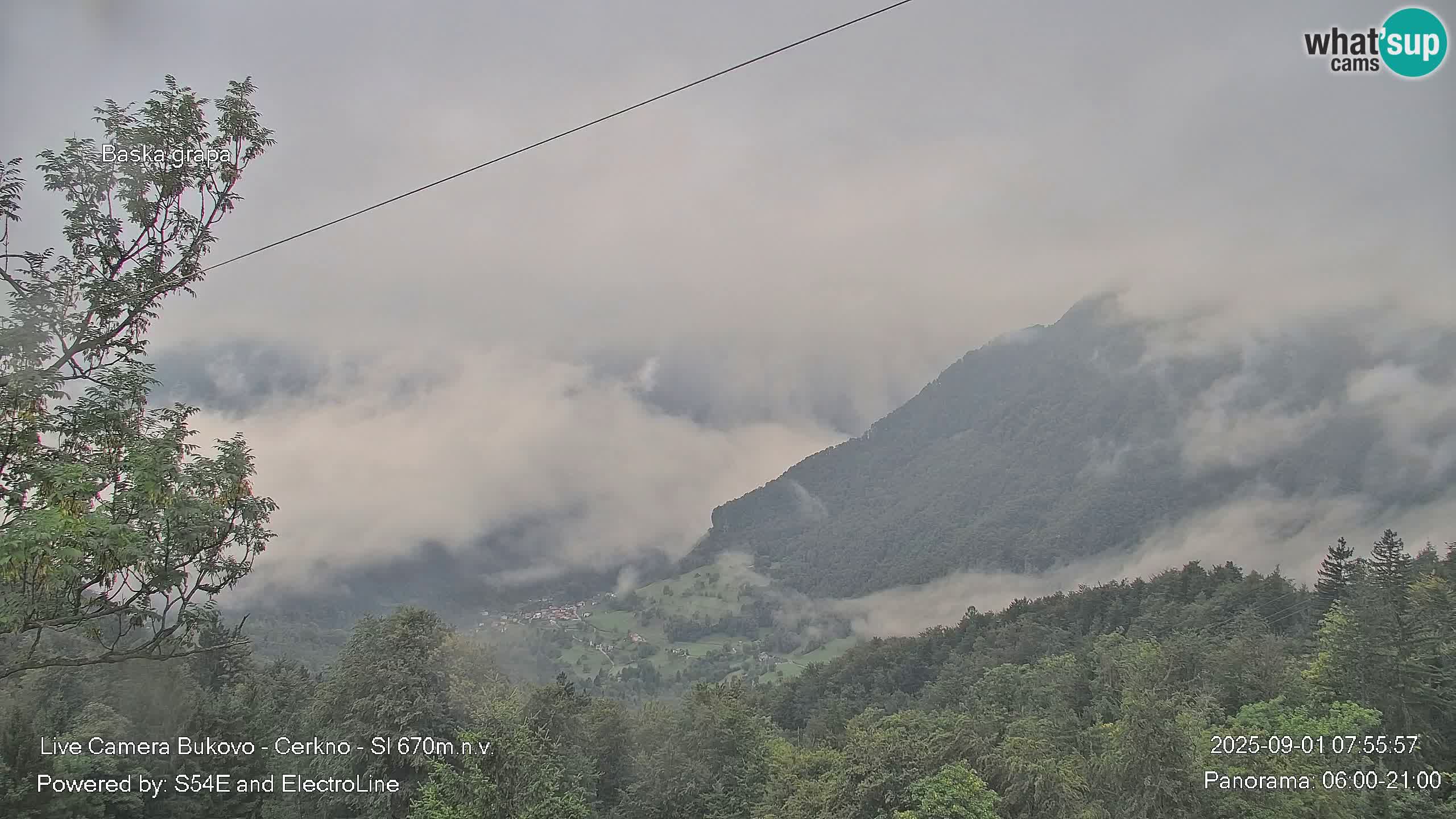 Webcam Bukovo – Baška grapa | Cerkno | Slovénie