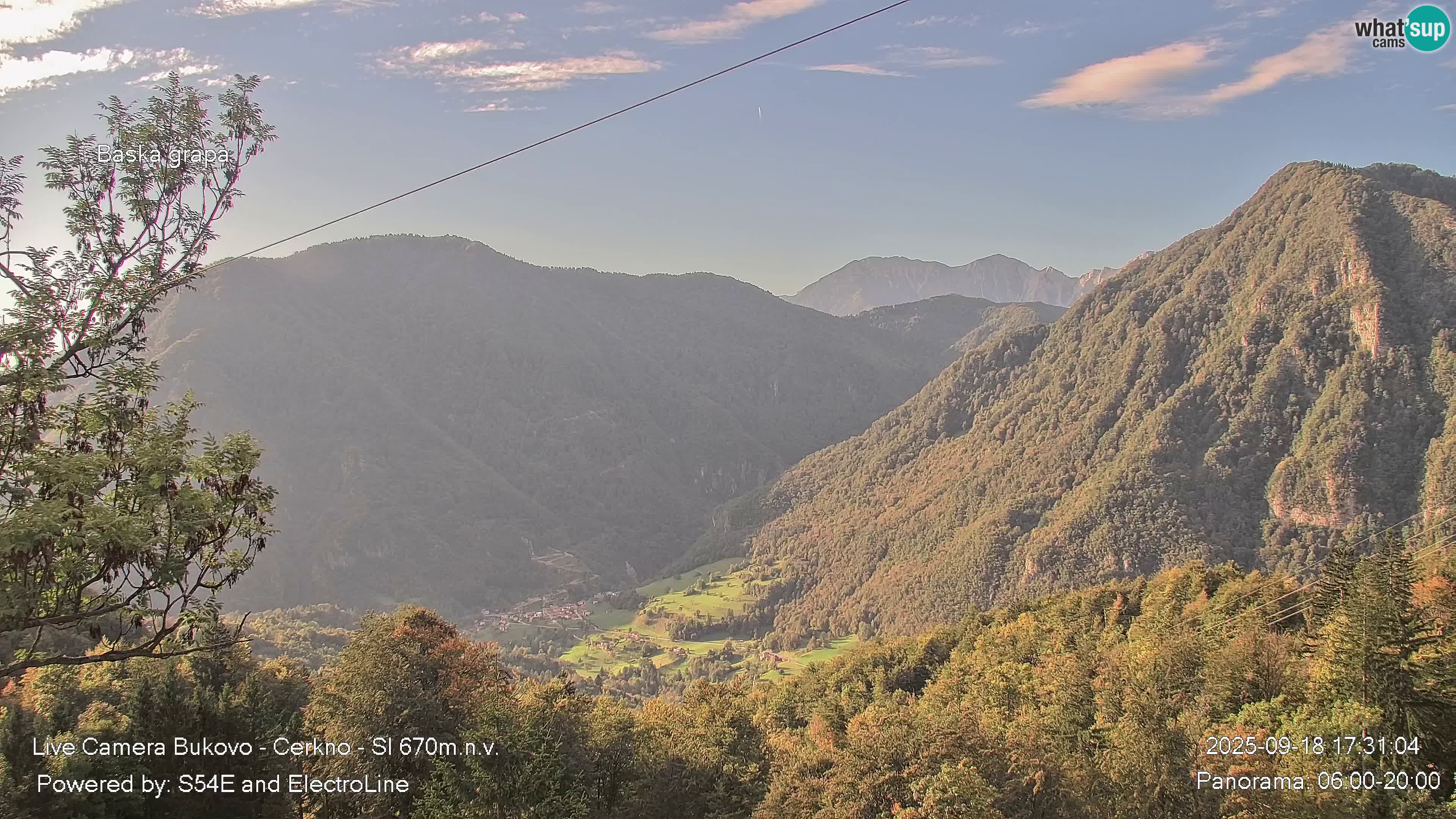 Webcam en vivo Bukovo – Baška grapa | Cerkno | Eslovenia
