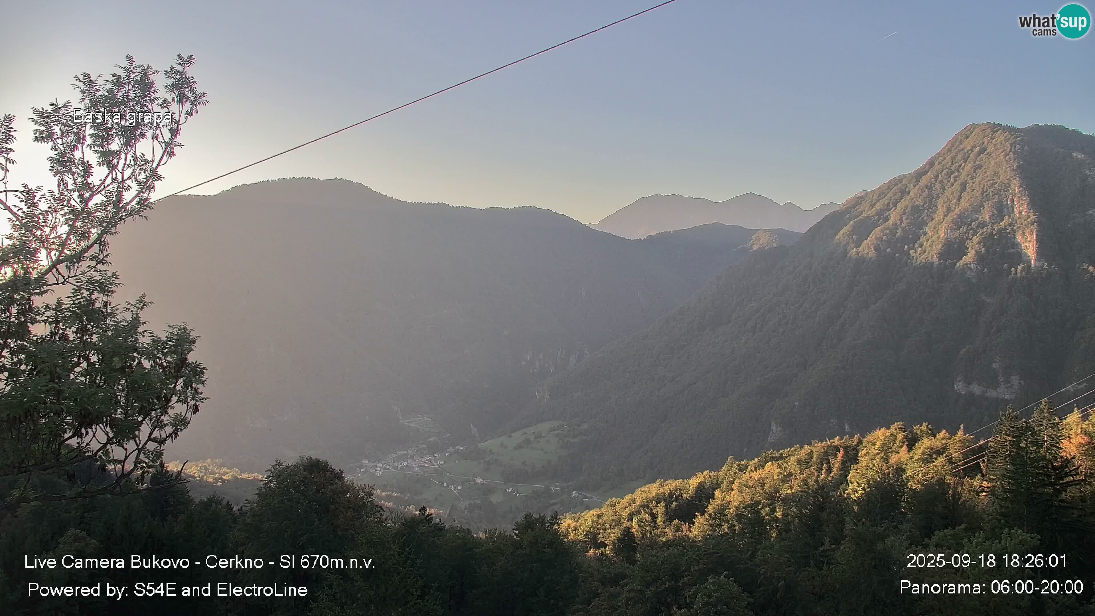 Web kamera Bukovo – Baška grapa | Cerkno | Slovenija