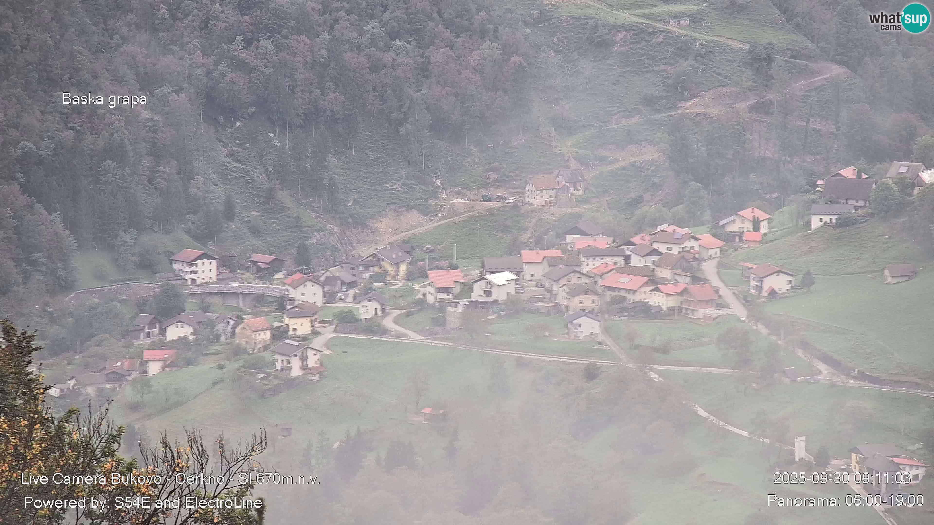 Webcam Bukovo – Baška grapa | Cerkno | Slovénie