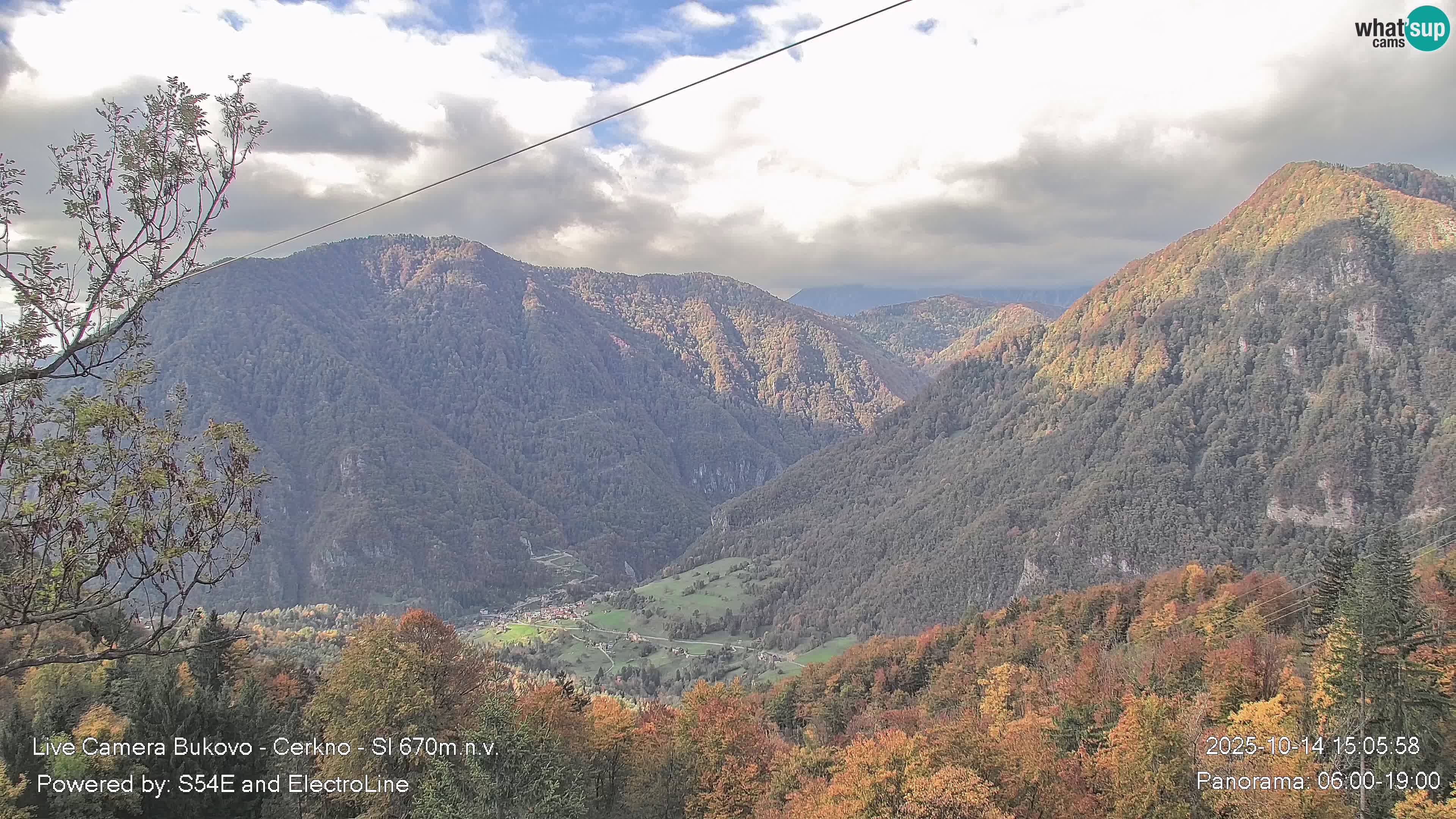 Web kamera Bukovo – Baška grapa | Cerkno | Slovenija