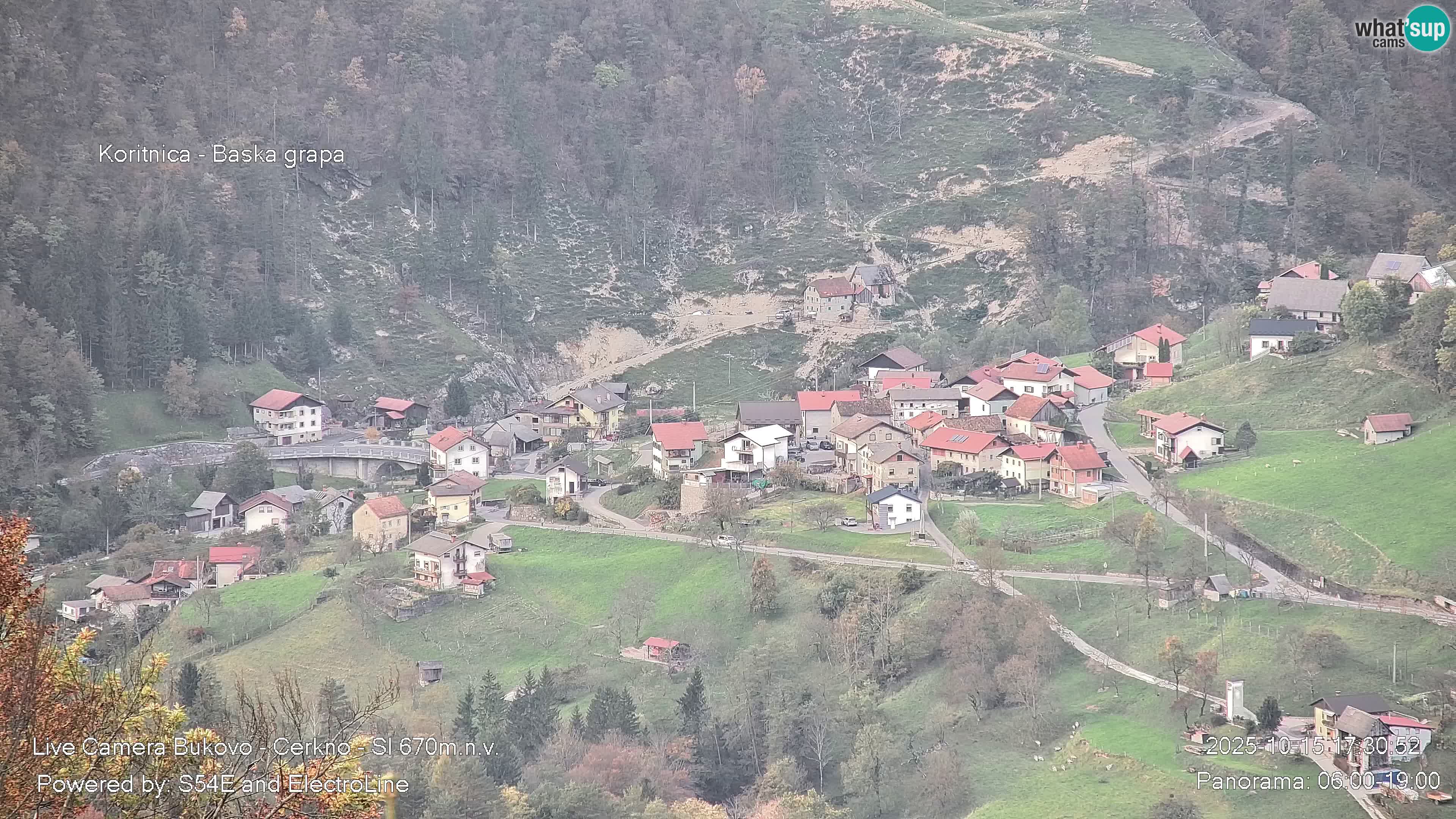 Webcam Bukovo – Baška grapa | Cerkno | Slovénie