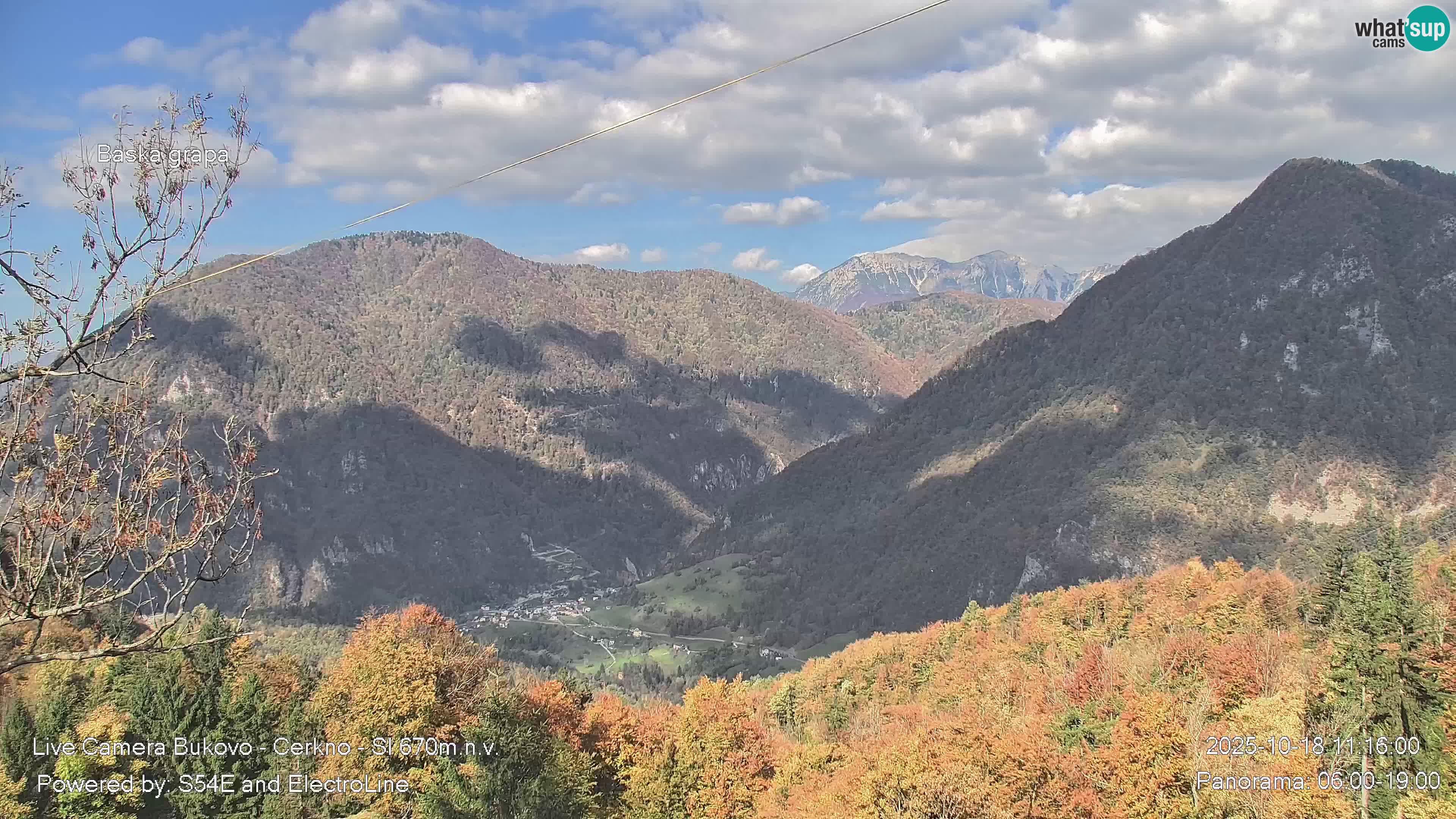 Webcam en vivo Bukovo – Baška grapa | Cerkno | Eslovenia