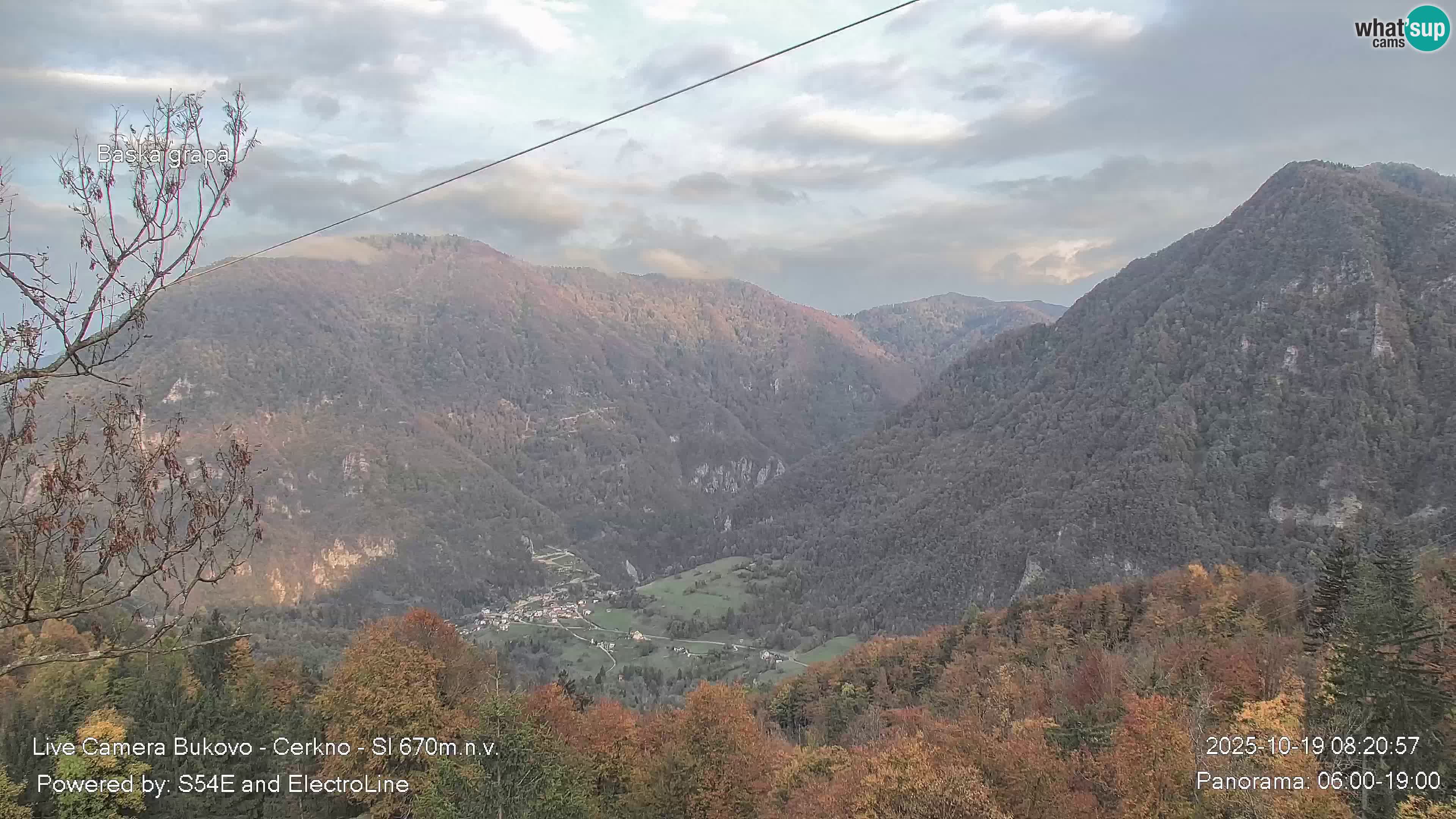 Webcam Bukovo – Baška grapa | Cerkno | Slovénie