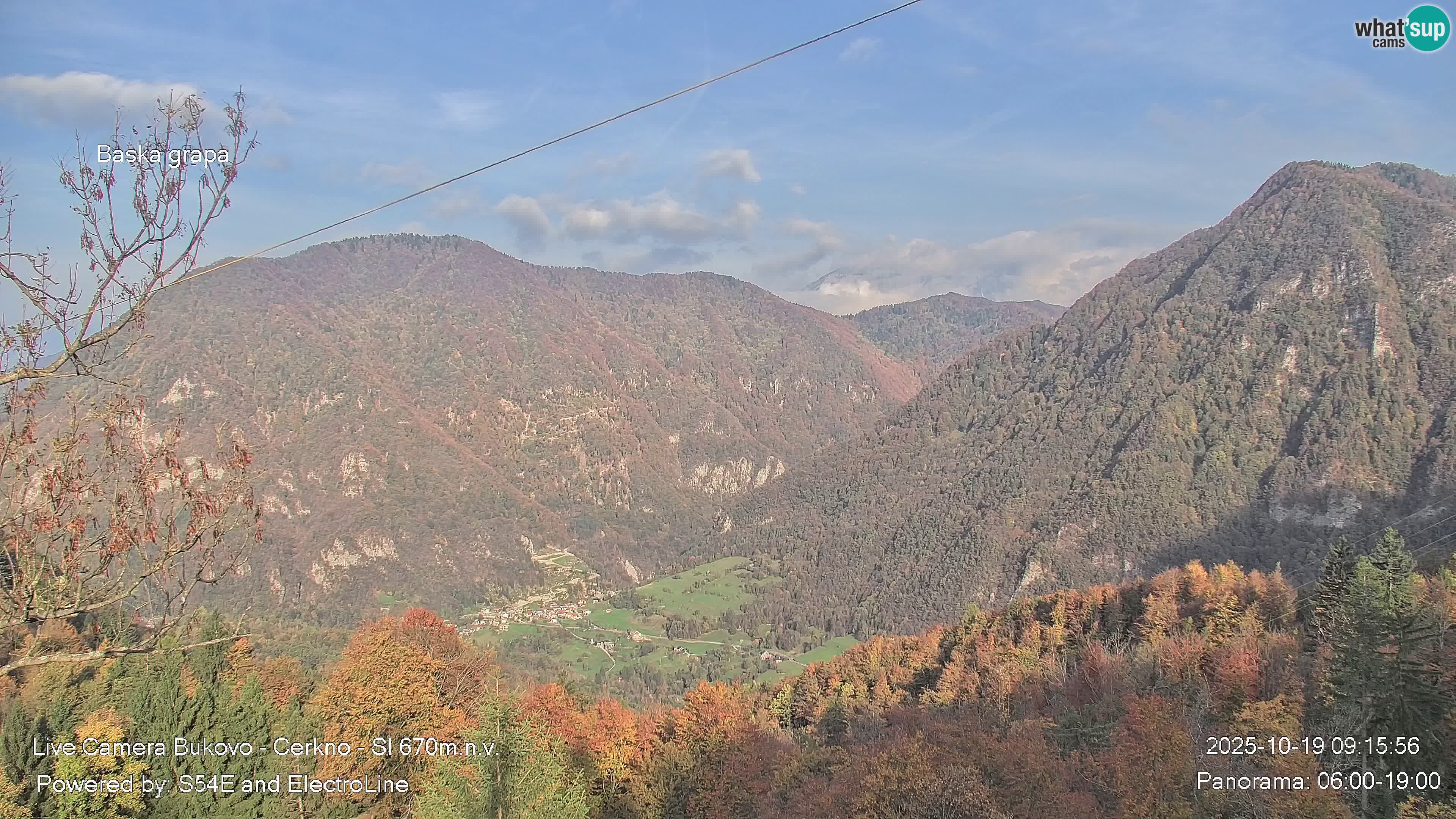 Webcam Bukovo – Baška grapa | Cerkno | Slovenia