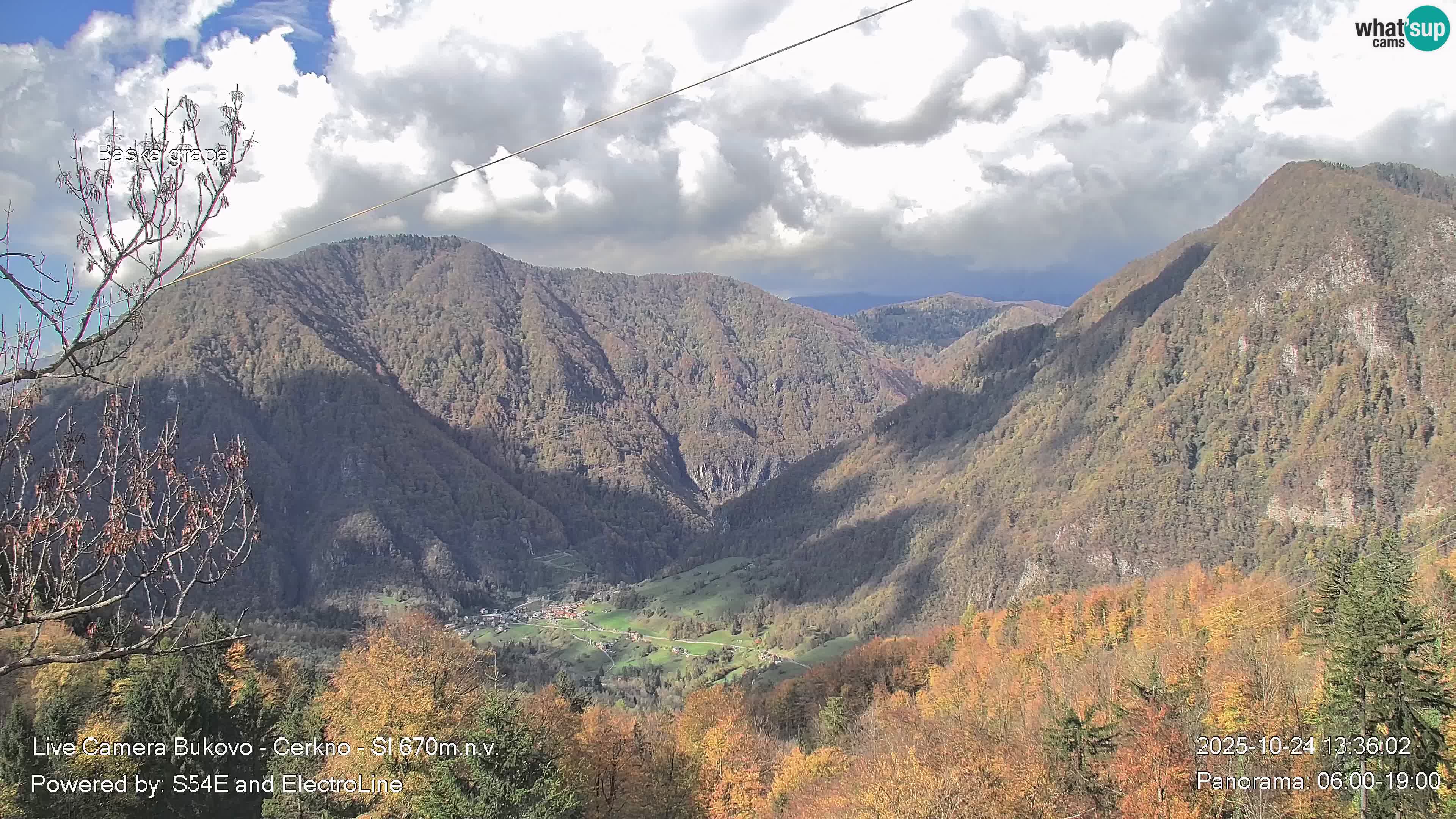 Webcam Bukovo – Baška grapa | Cerkno | Slovénie