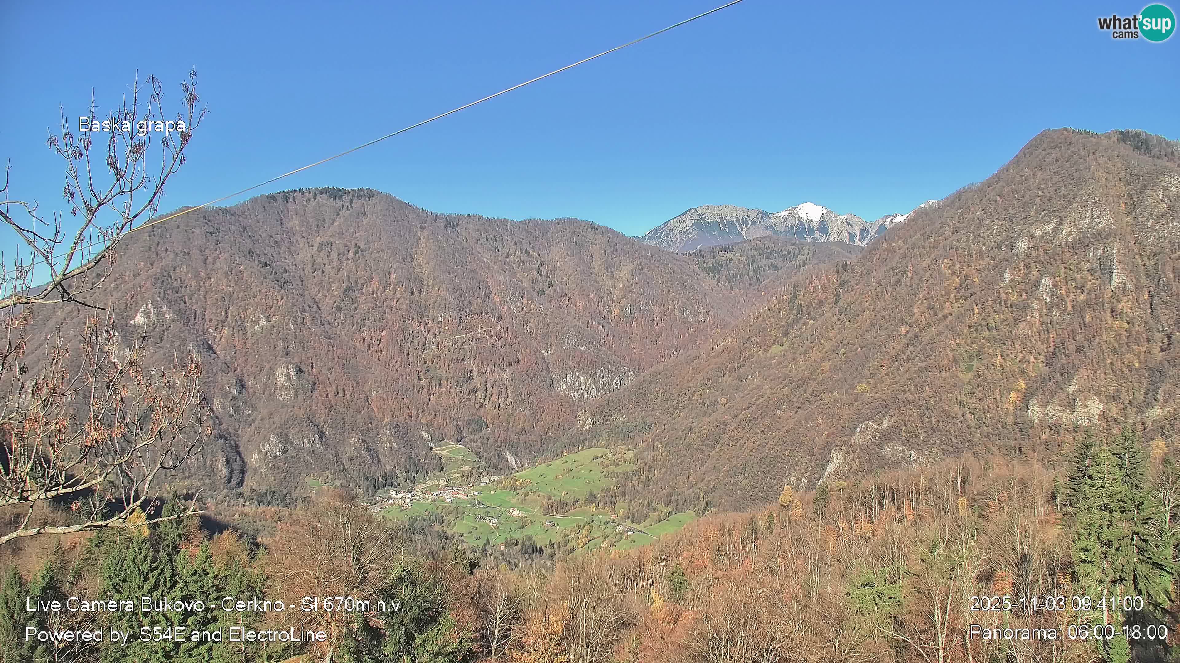 Bukovo Webcam – Baška grapa | Cerkno | Slowenien
