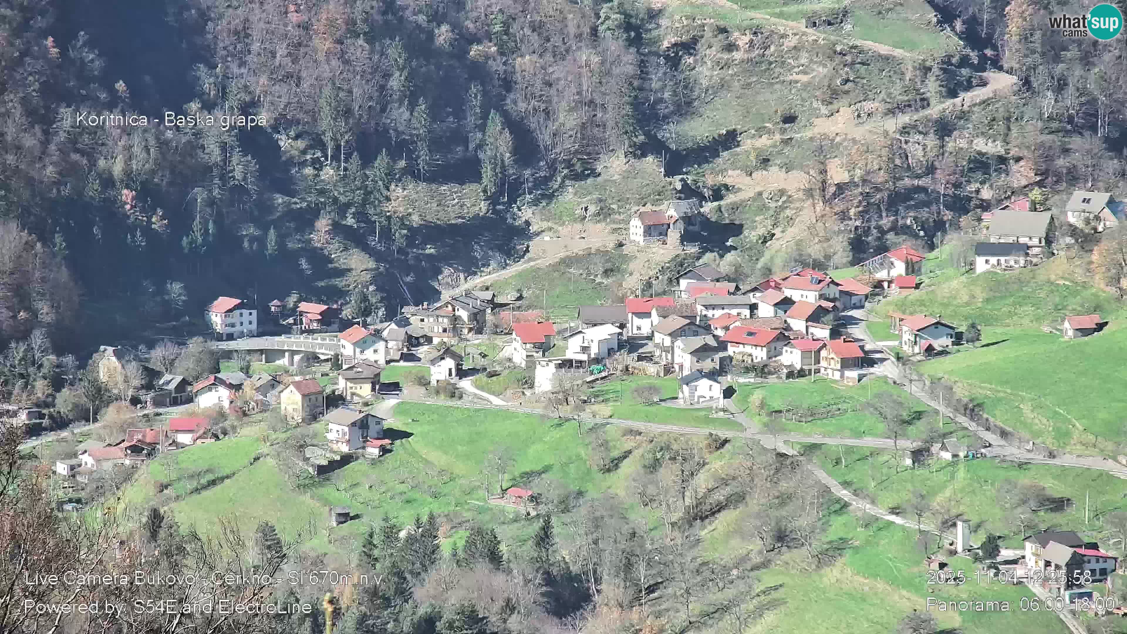Webcam Bukovo – Baška grapa | Cerkno | Slovenia