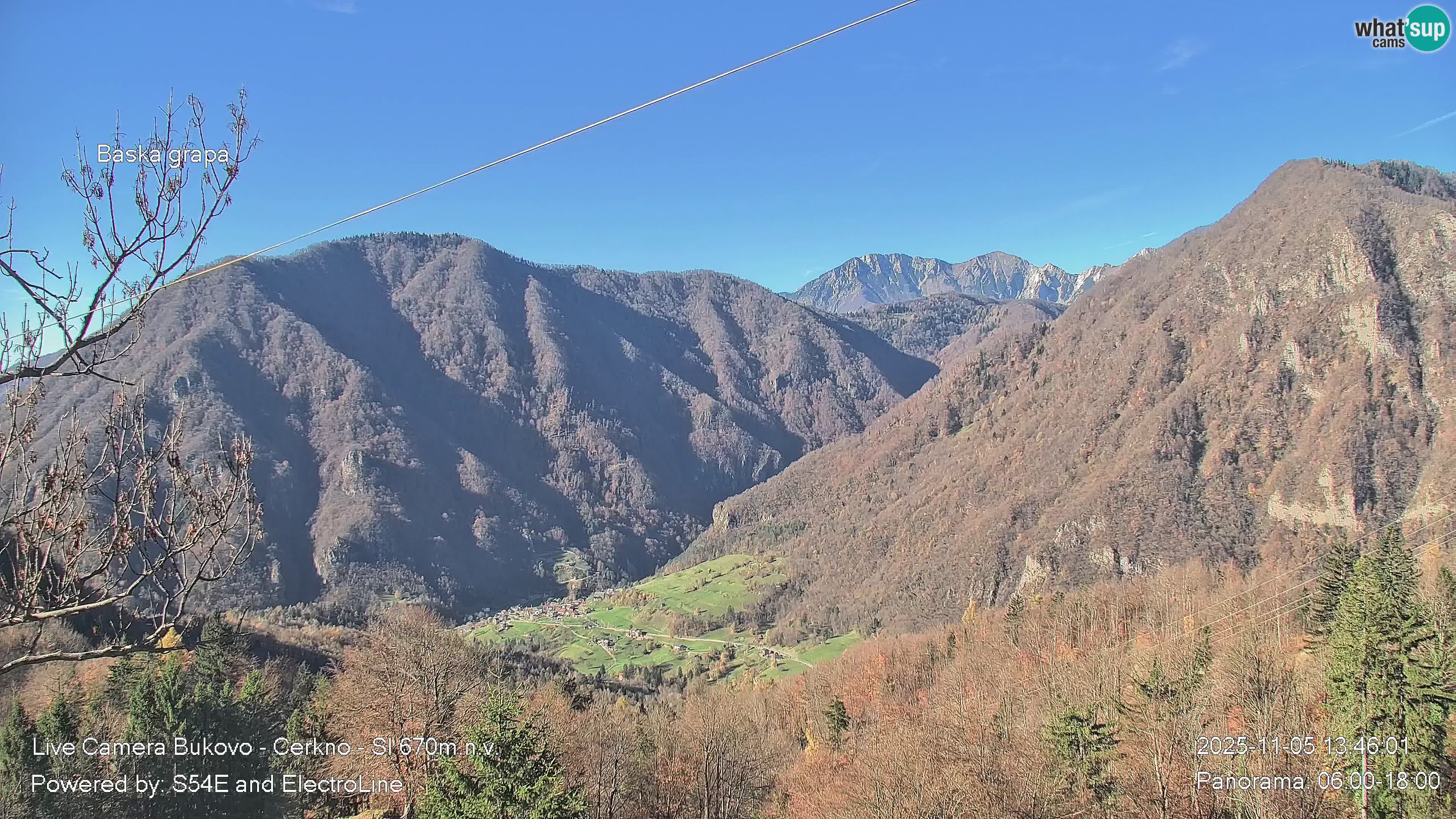 Web kamera Bukovo – Baška grapa | Cerkno | Slovenija