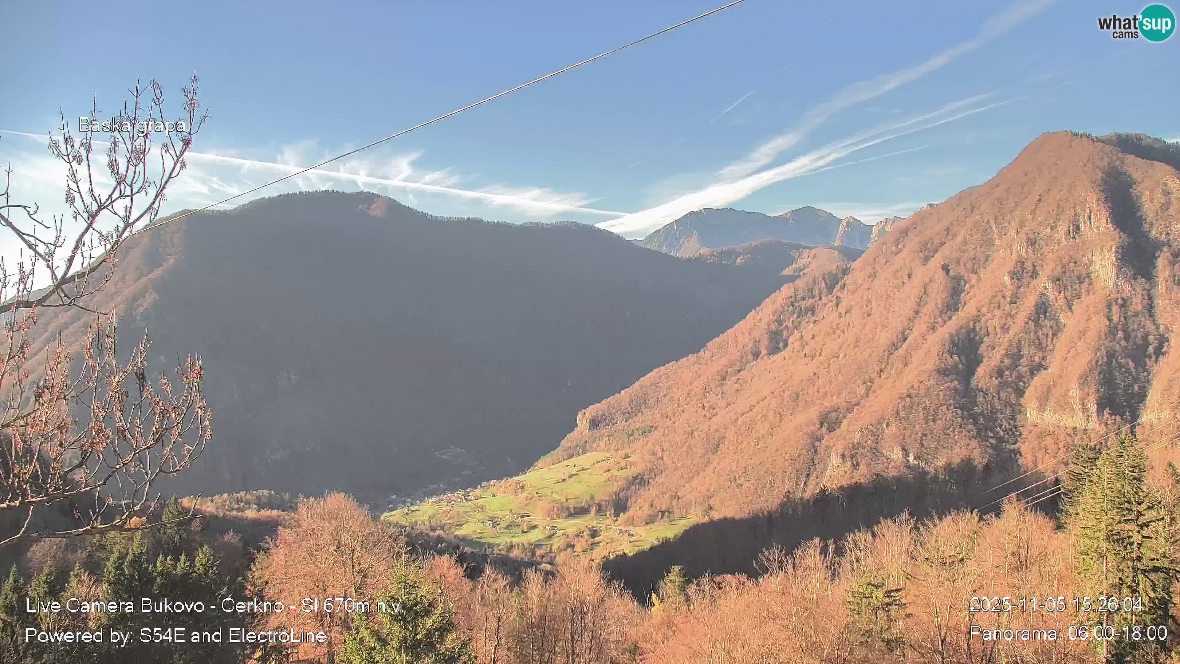 Webcam Bukovo – Baška grapa | Cerkno | Slovénie