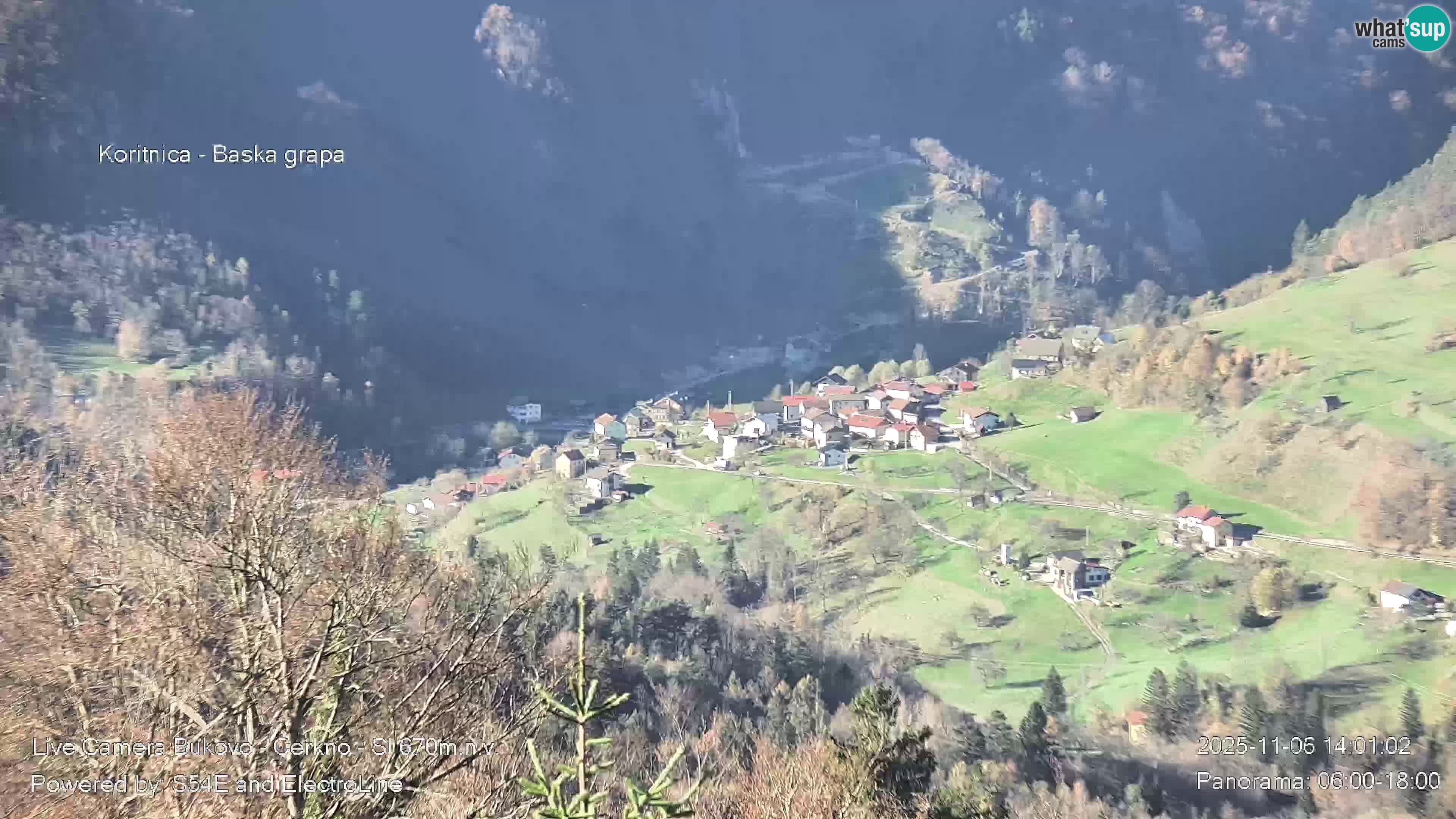 Webcam Bukovo – Baška grapa | Cerkno | Slovenia