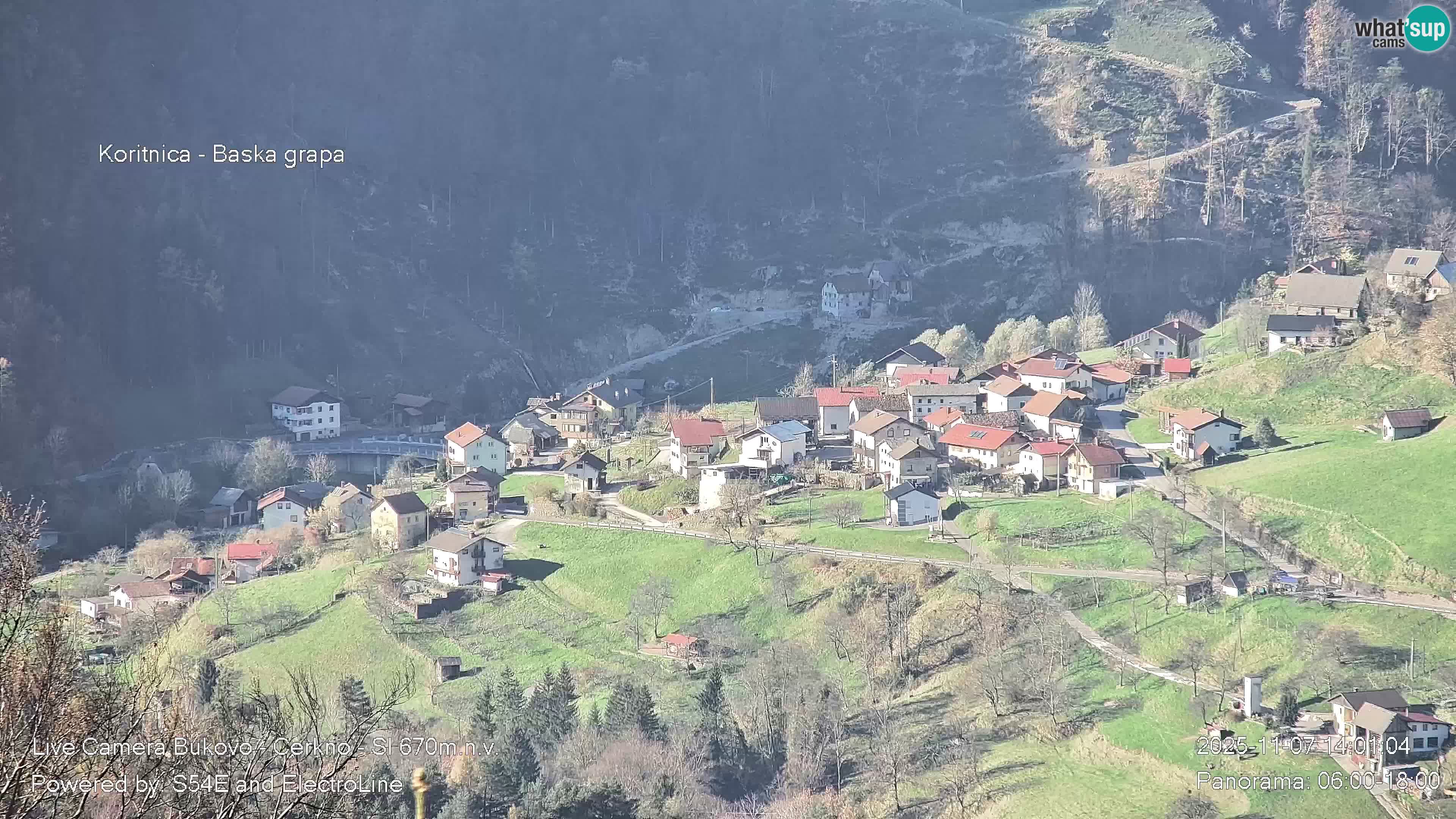 Webcam Bukovo – Baška grapa | Cerkno | Slovénie