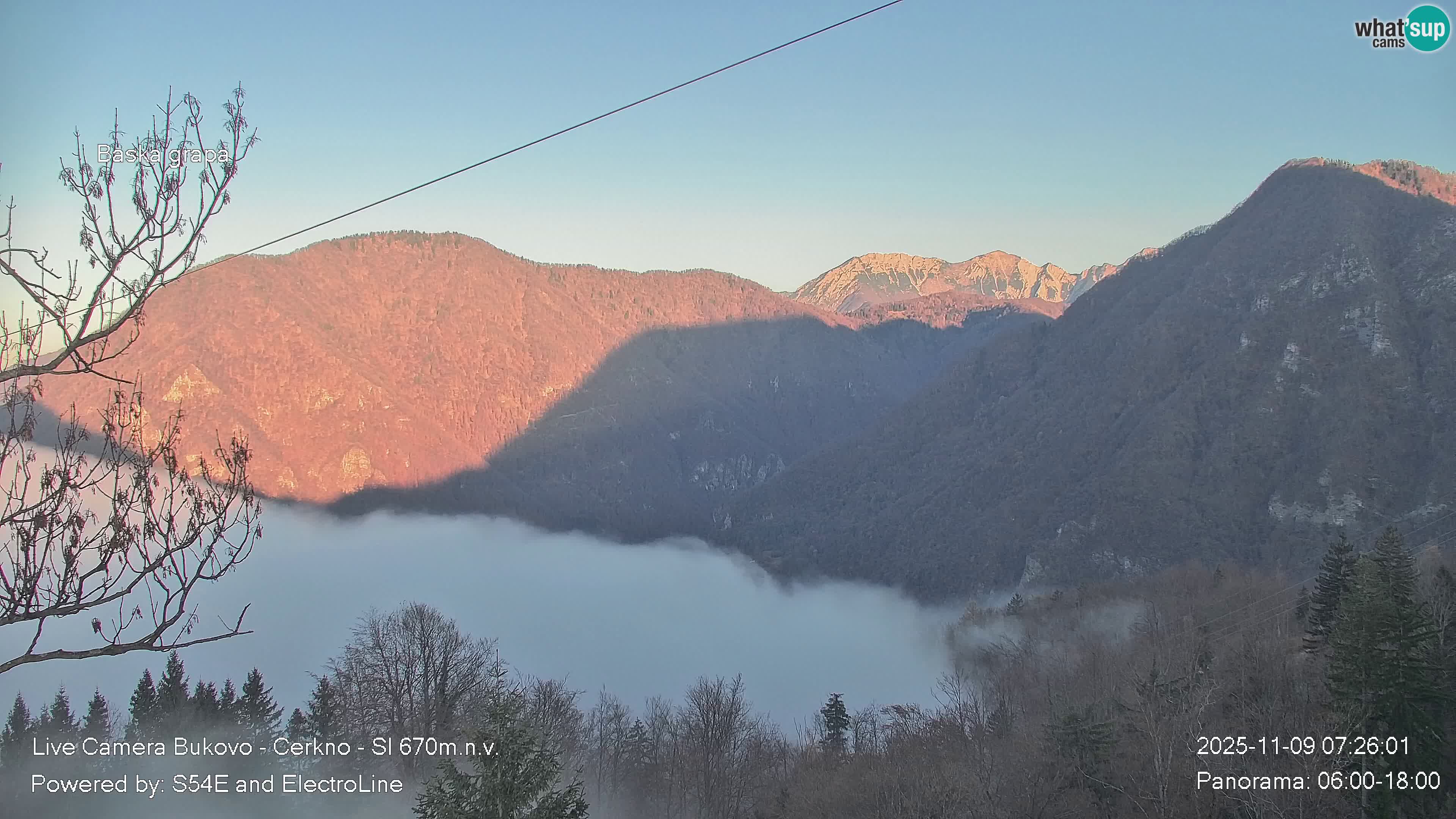 Bukovo Webcam – Baška grapa | Cerkno | Slowenien