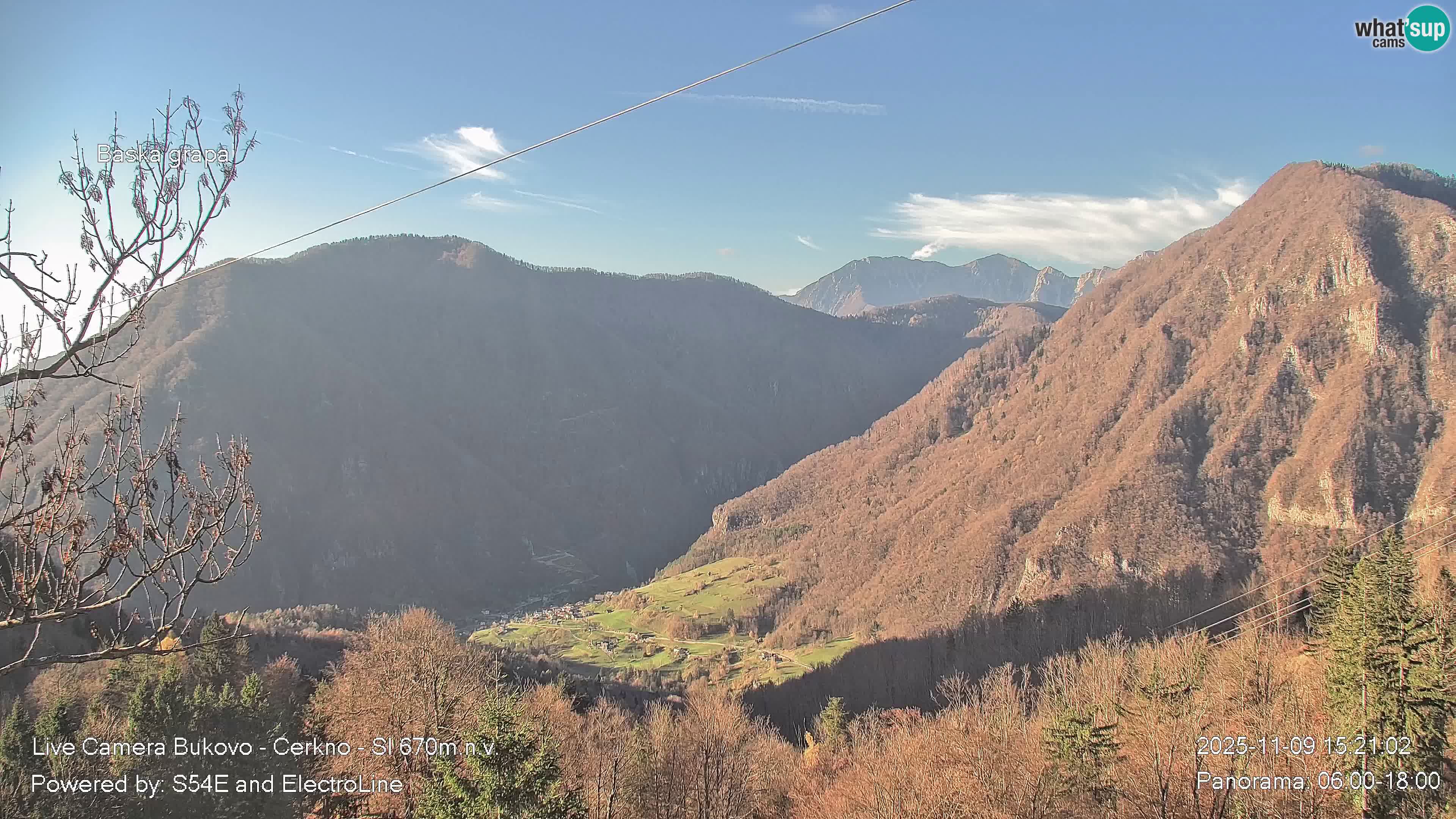Webcam Bukovo – Baška grapa | Cerkno | Slovénie
