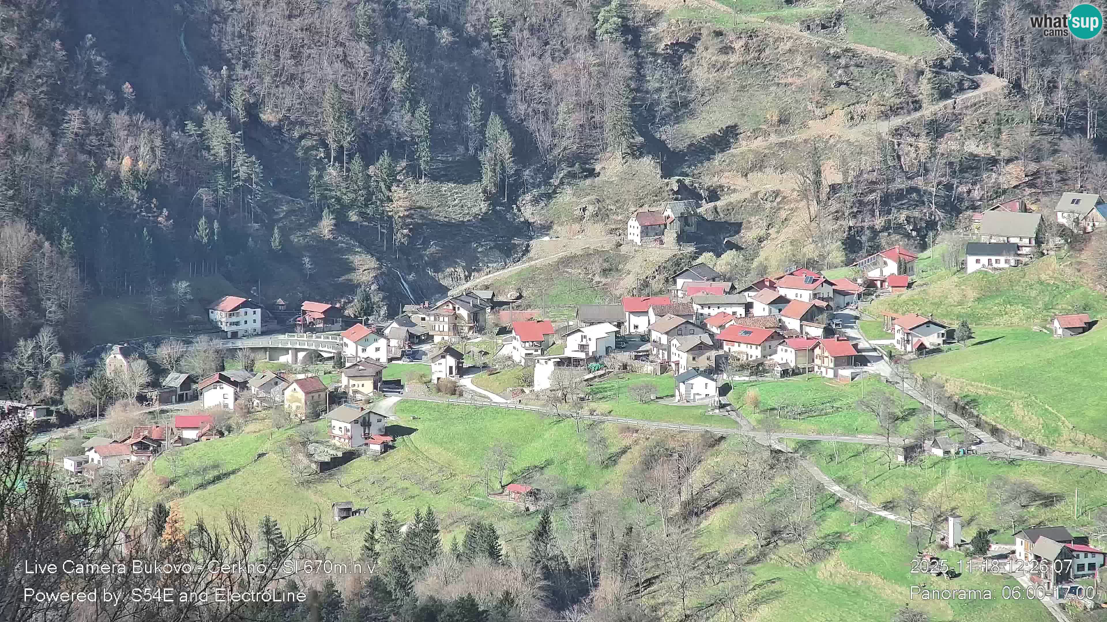 Web kamera Bukovo – Baška grapa | Cerkno | Slovenija