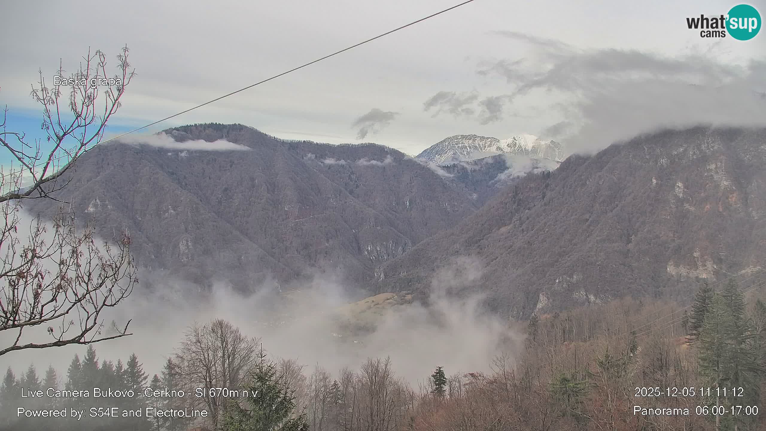 Bukovo Webcam – Baška grapa | Cerkno | Slowenien