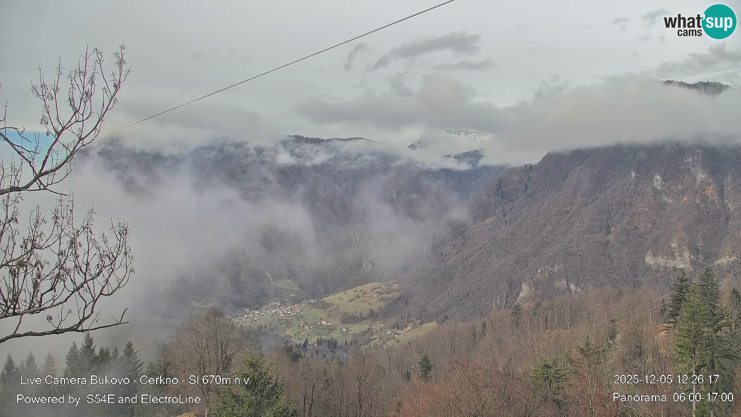 Webcam Bukovo – Baška grapa | Cerkno | Slovénie