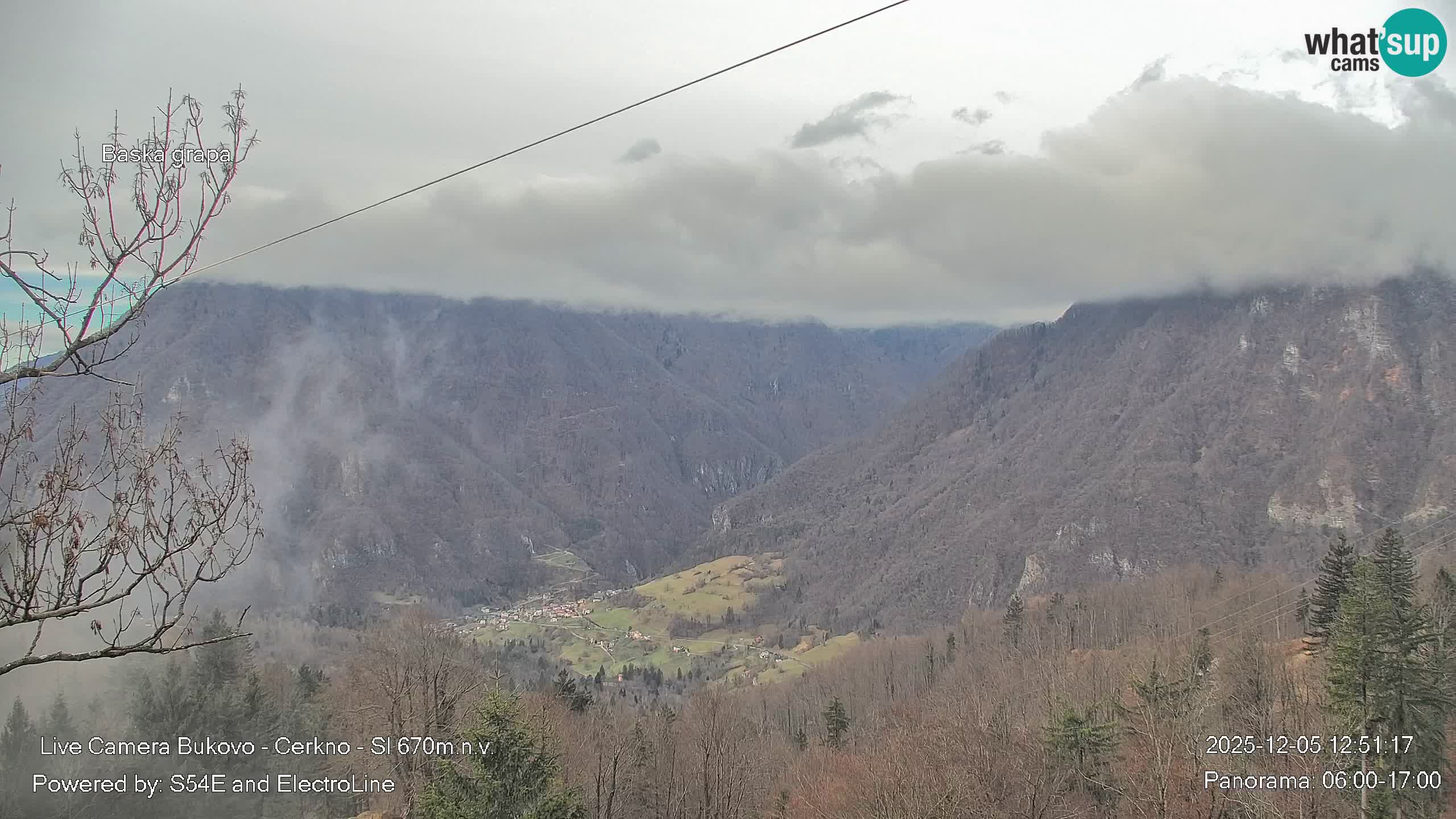 Bukovo Webcam – Baška grapa | Cerkno | Slowenien