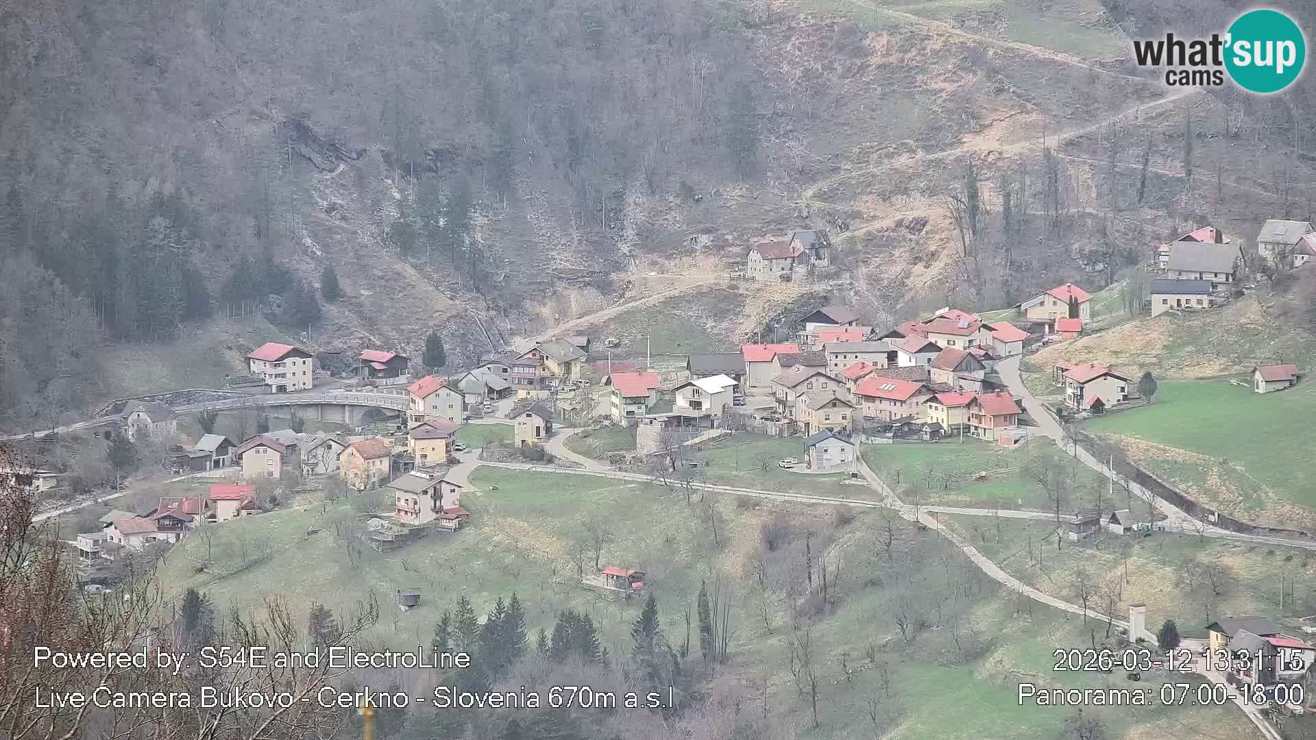 Webcam Bukovo – Baška grapa | Cerkno | Slovénie