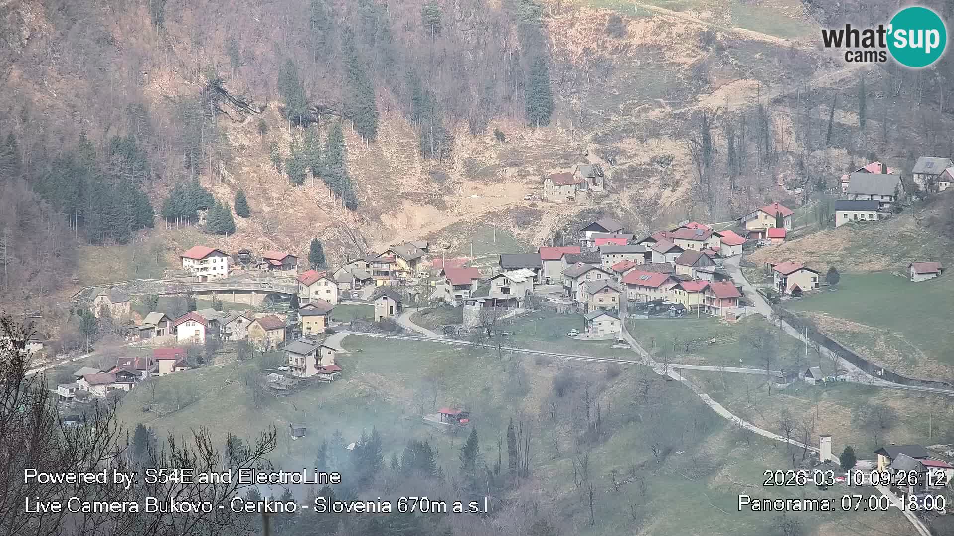 Webcam Bukovo – Baška grapa | Cerkno | Slovenia