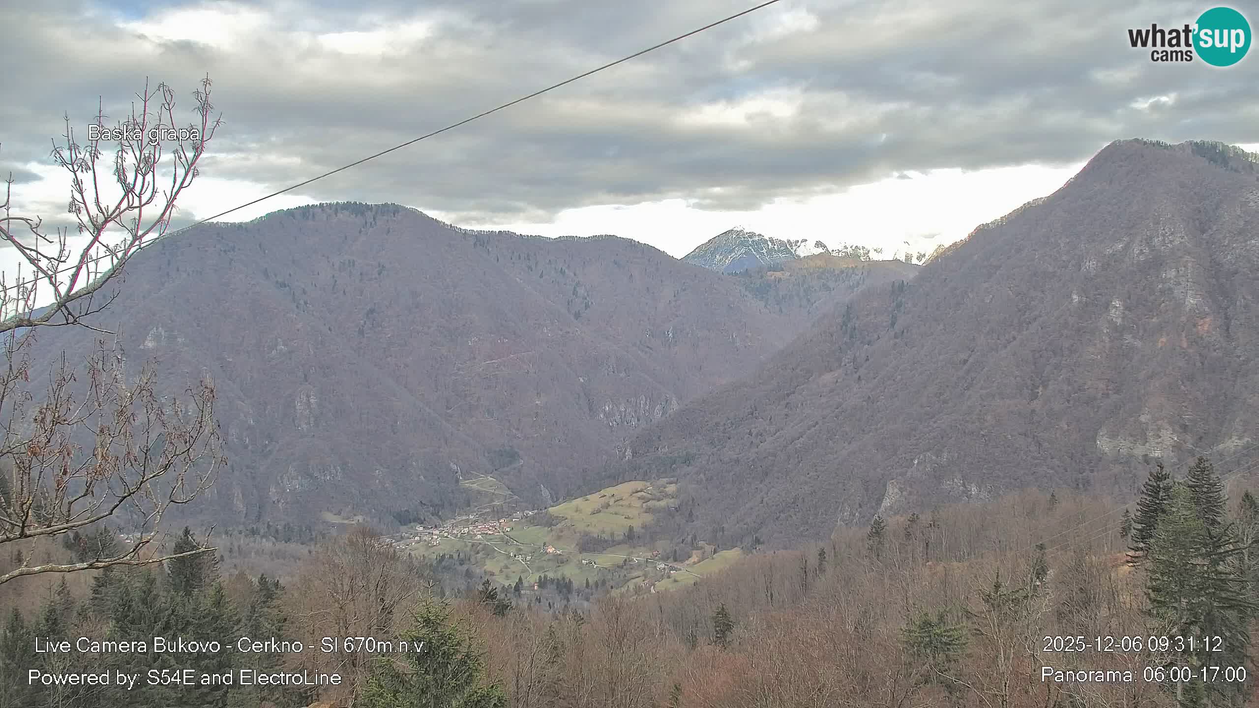 Webcam Bukovo – Baška grapa | Cerkno | Slovénie