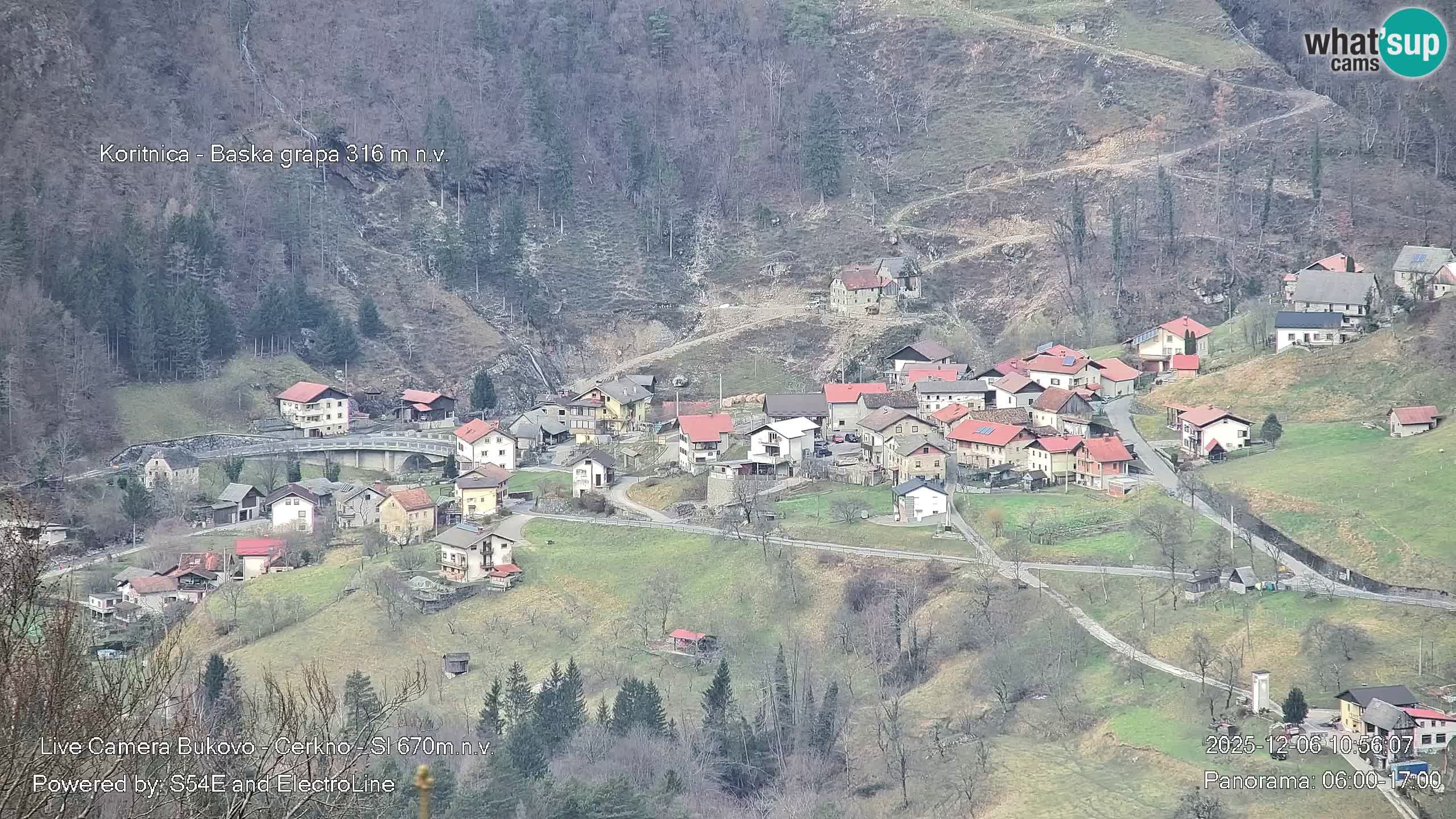 Webcam Bukovo – Baška grapa | Cerkno | Slovénie