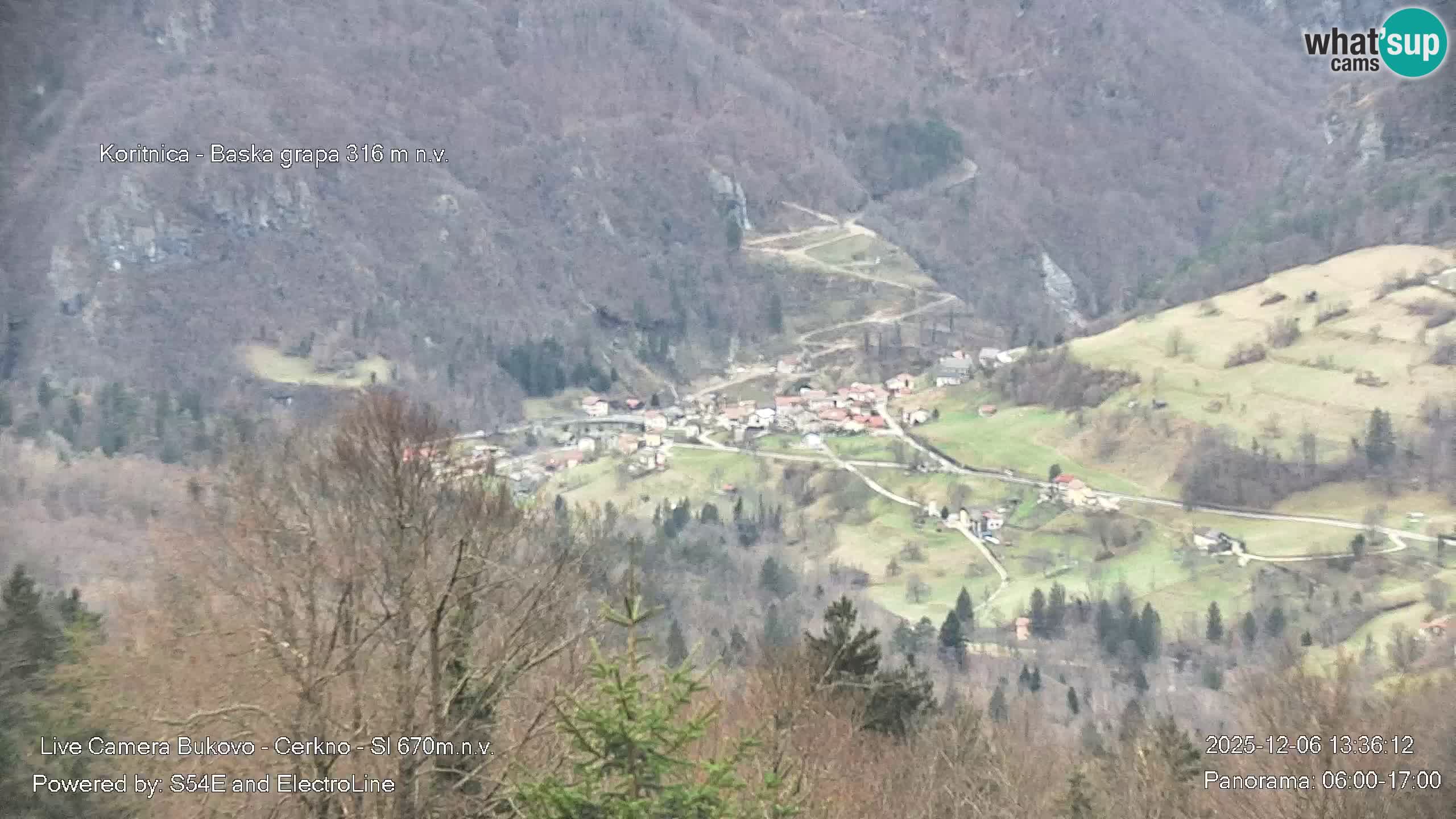 Bukovo Webcam – Baška grapa | Cerkno | Slowenien