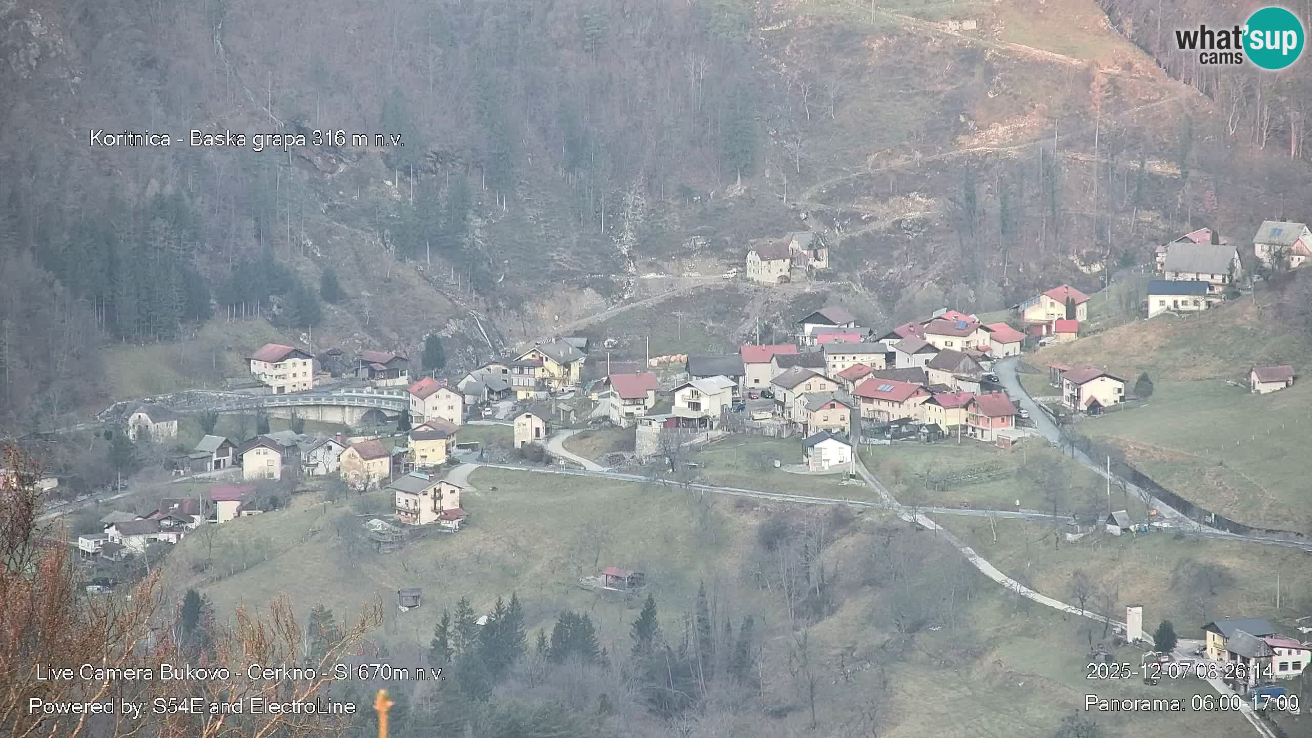 Bukovo Webcam – Baška grapa | Cerkno | Slowenien