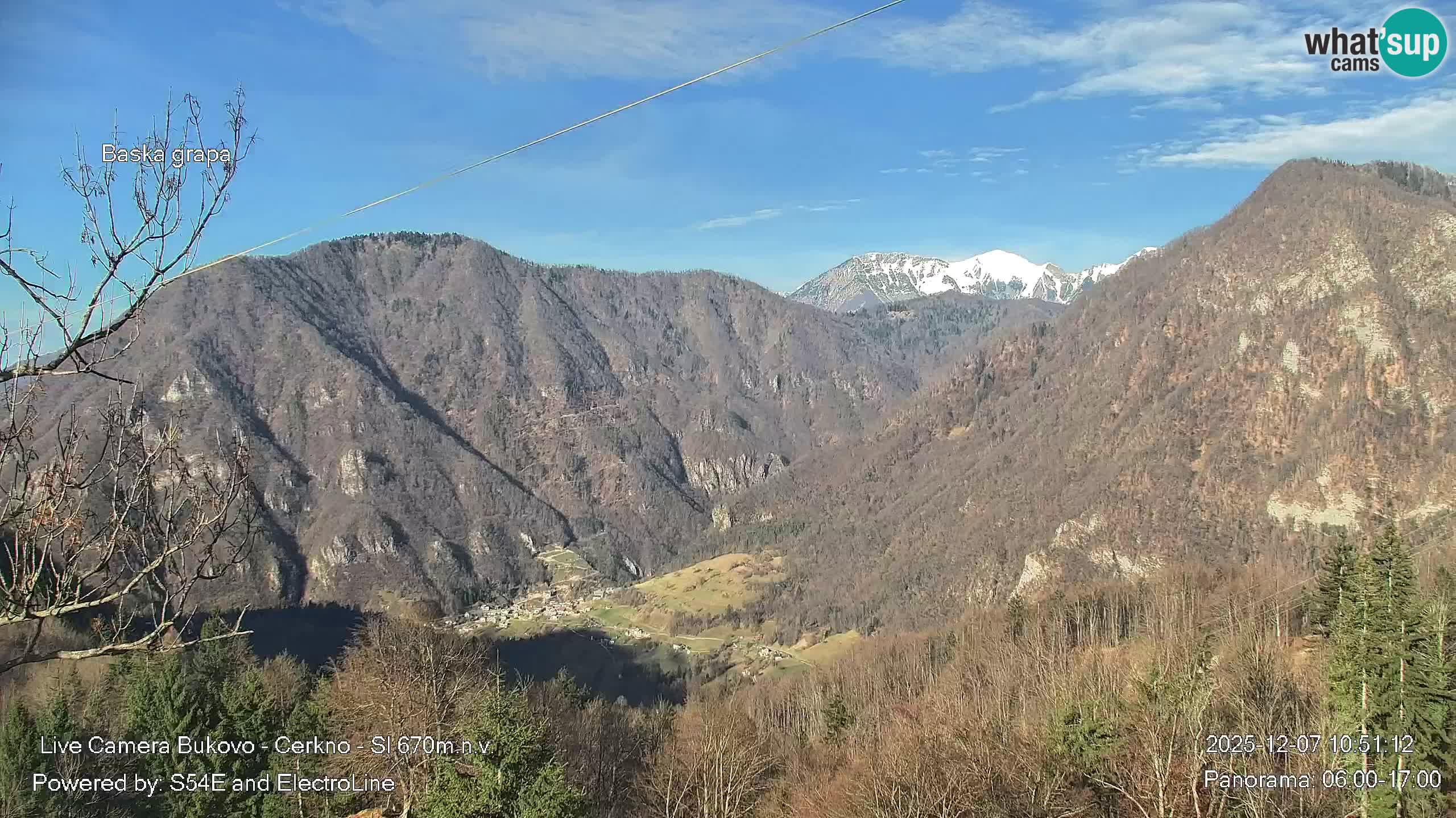 Bukovo Webcam – Baška grapa | Cerkno | Slowenien