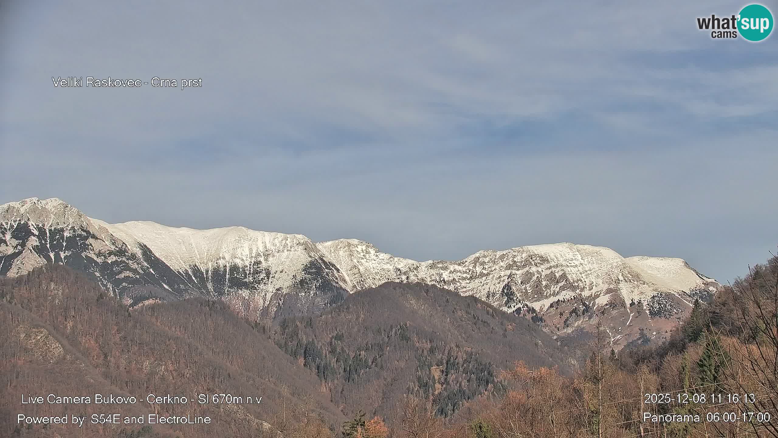 Web kamera Bukovo – Baška grapa | Cerkno | Slovenija