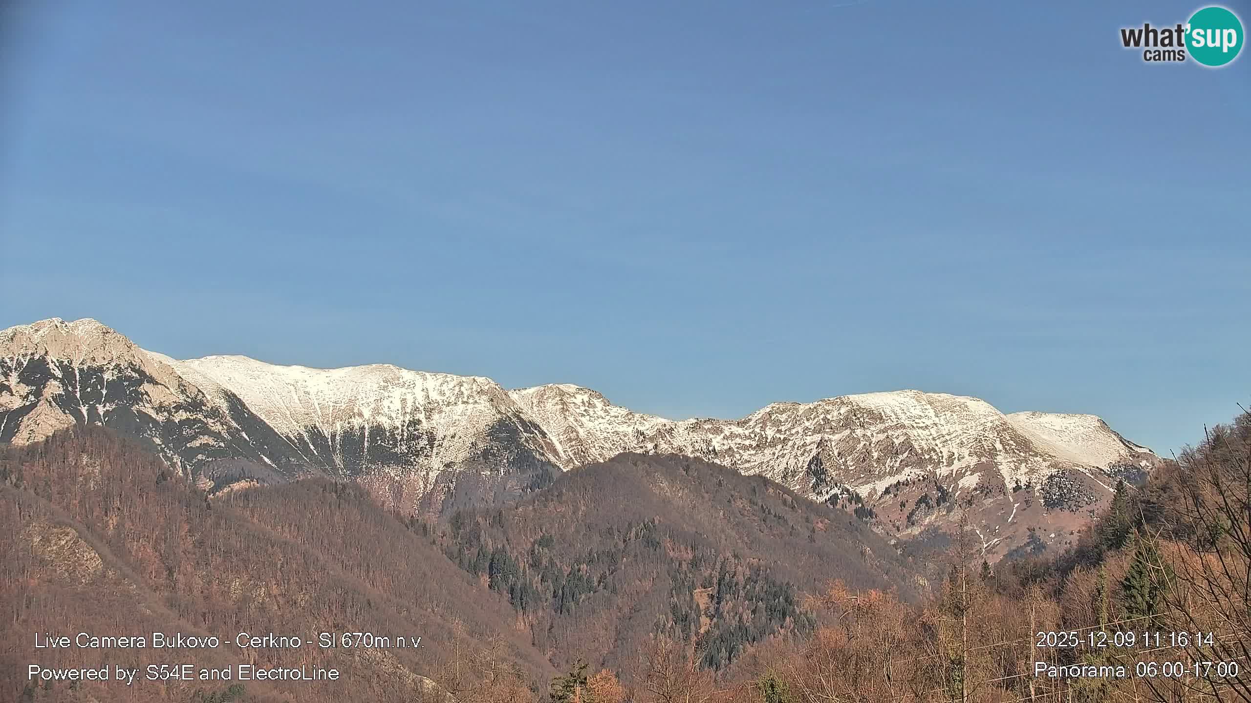 Web kamera Bukovo – Baška grapa | Cerkno | Slovenija