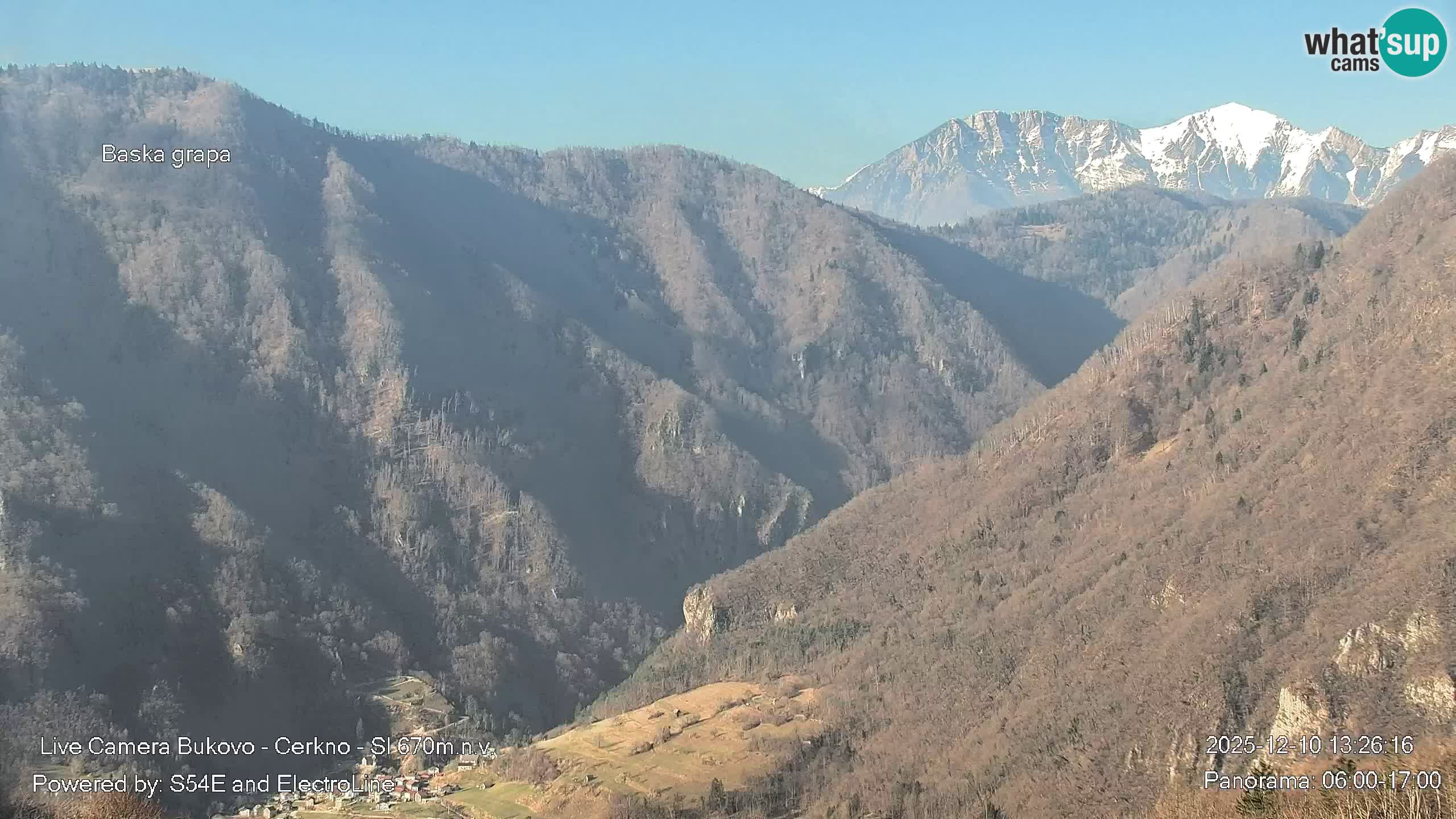 Webcam en vivo Bukovo – Baška grapa | Cerkno | Eslovenia