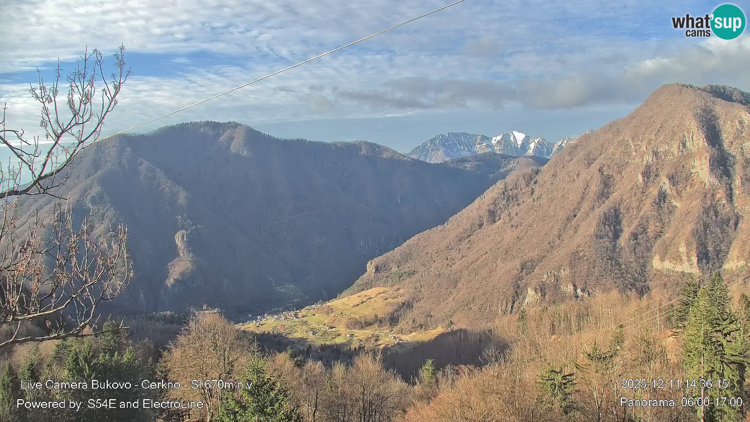 Web kamera Bukovo – Baška grapa | Cerkno | Slovenija