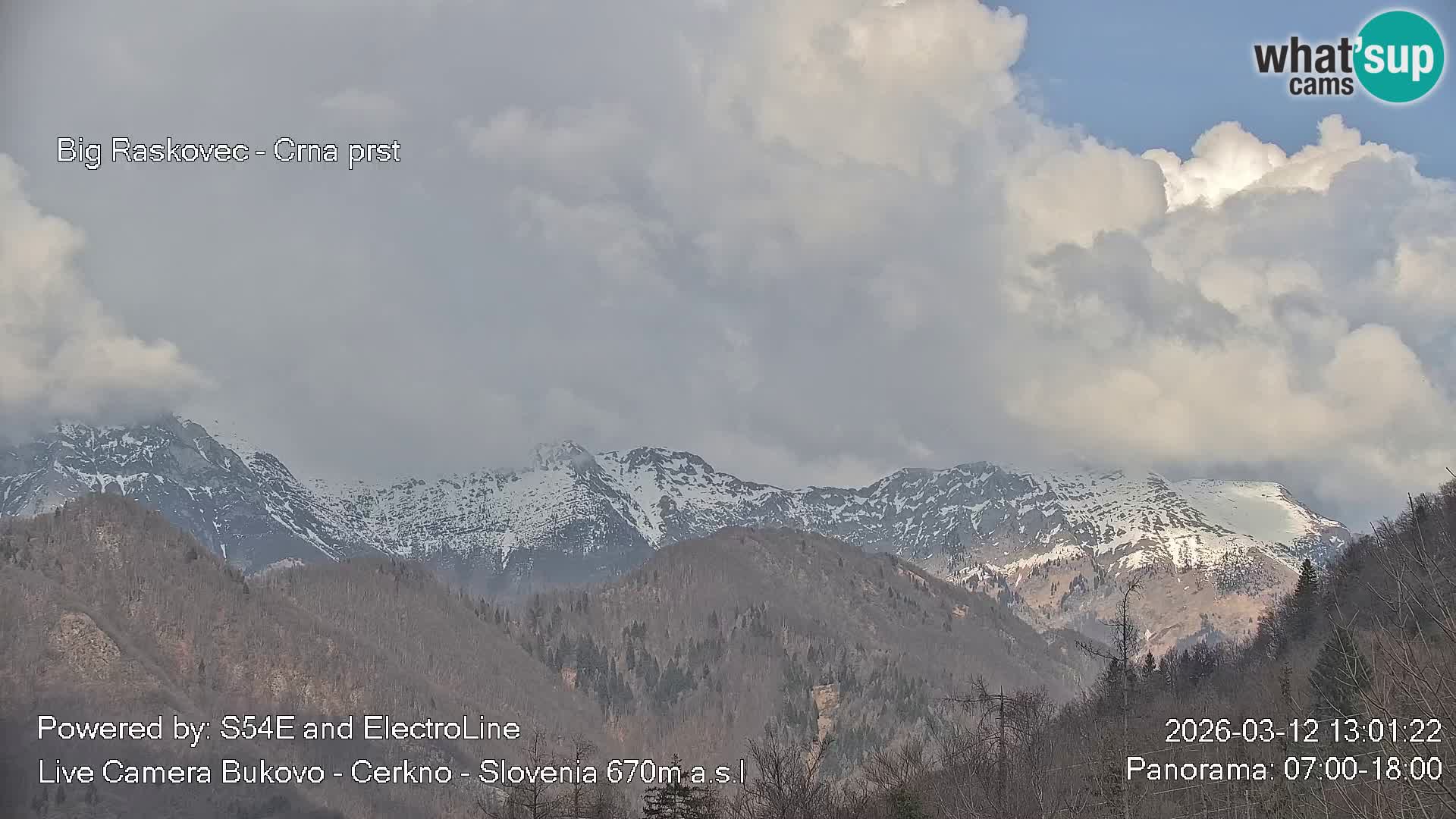 Webcam en vivo Bukovo – Baška grapa | Cerkno | Eslovenia