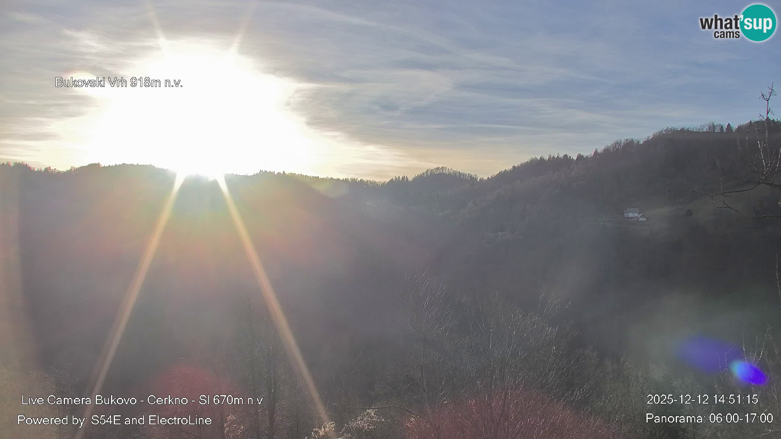 Web kamera Bukovo – Baška grapa | Cerkno | Slovenija