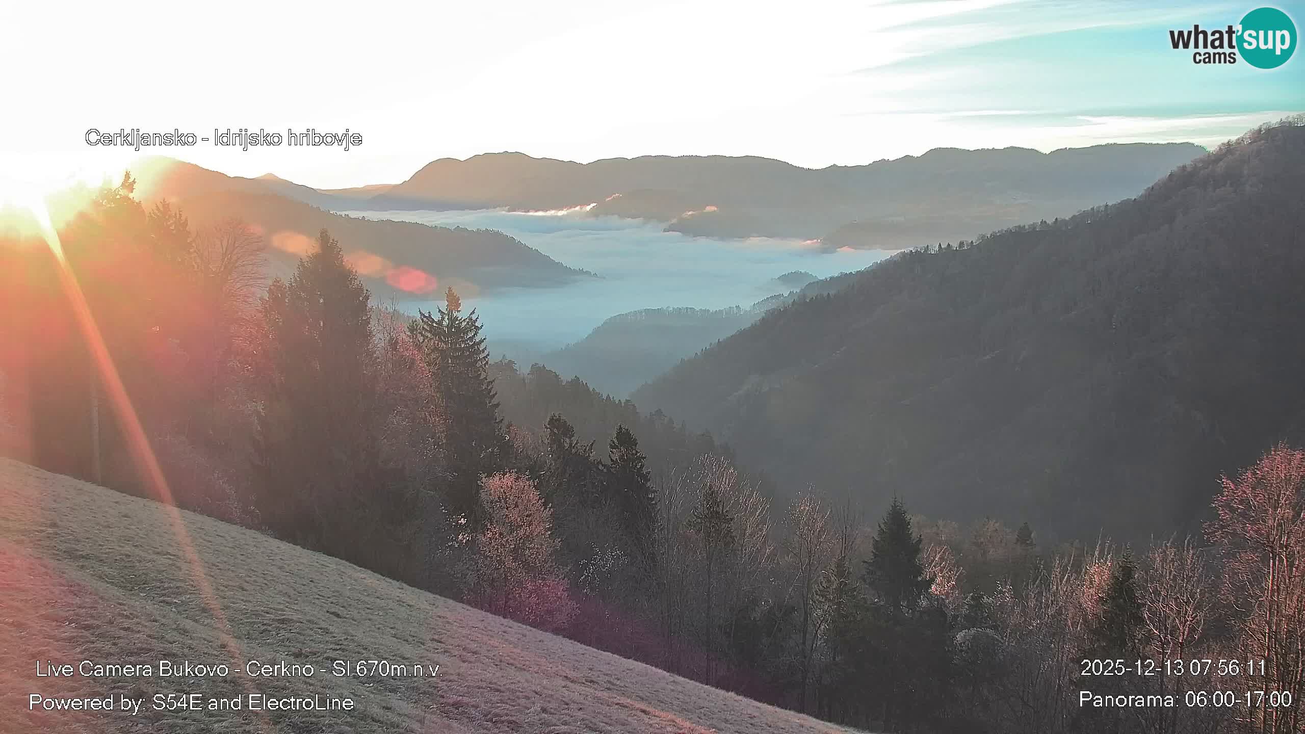 Web kamera Bukovo – Baška grapa | Cerkno | Slovenija