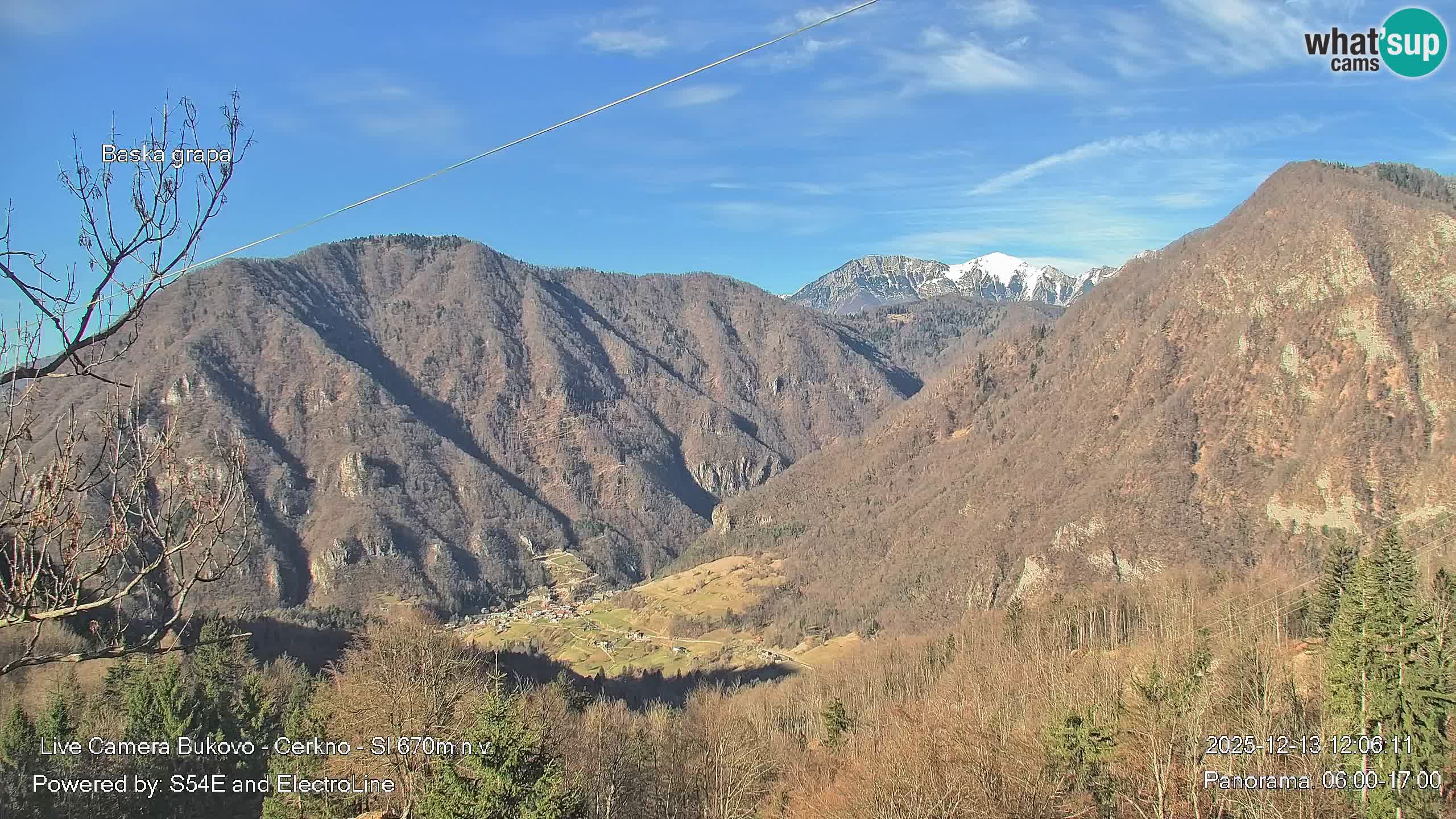 Bukovo Webcam – Baška grapa | Cerkno | Slowenien