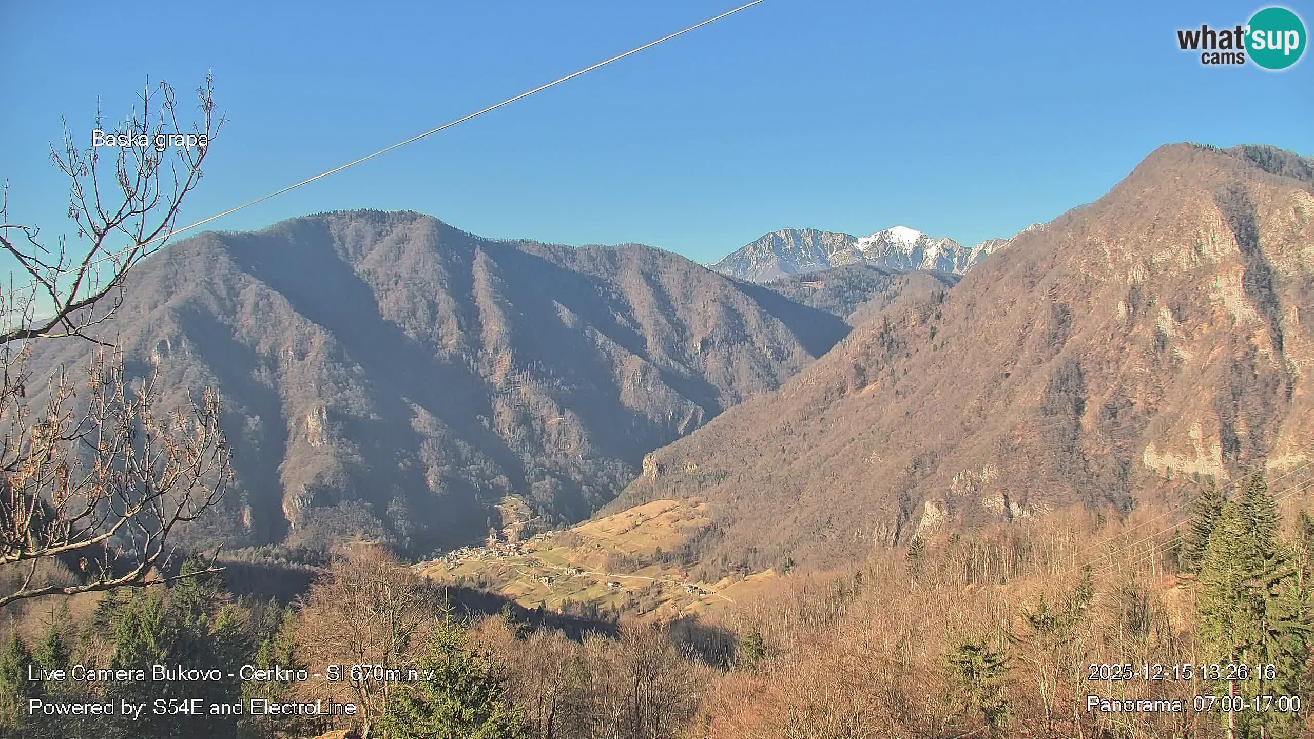 Bukovo Webcam – Baška grapa | Cerkno | Slowenien