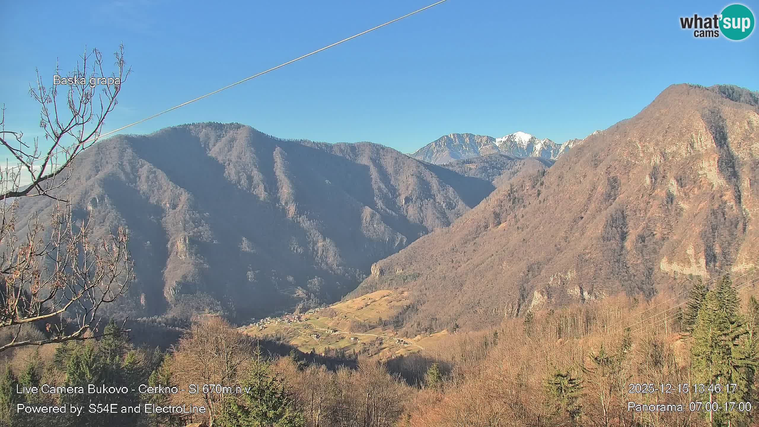 Webcam Bukovo – Baška grapa | Cerkno | Slovénie
