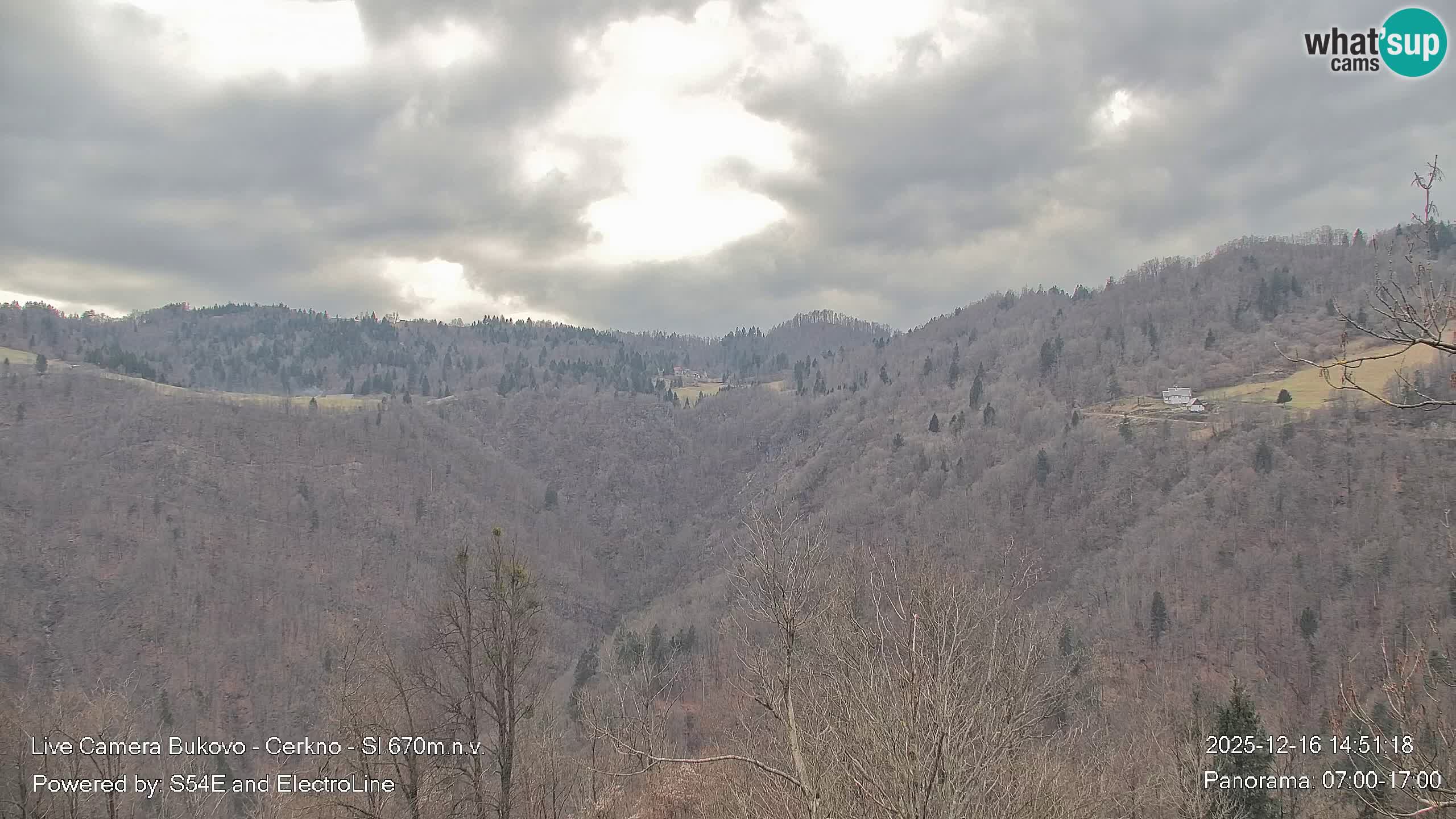 Web kamera Bukovo – Baška grapa | Cerkno | Slovenija