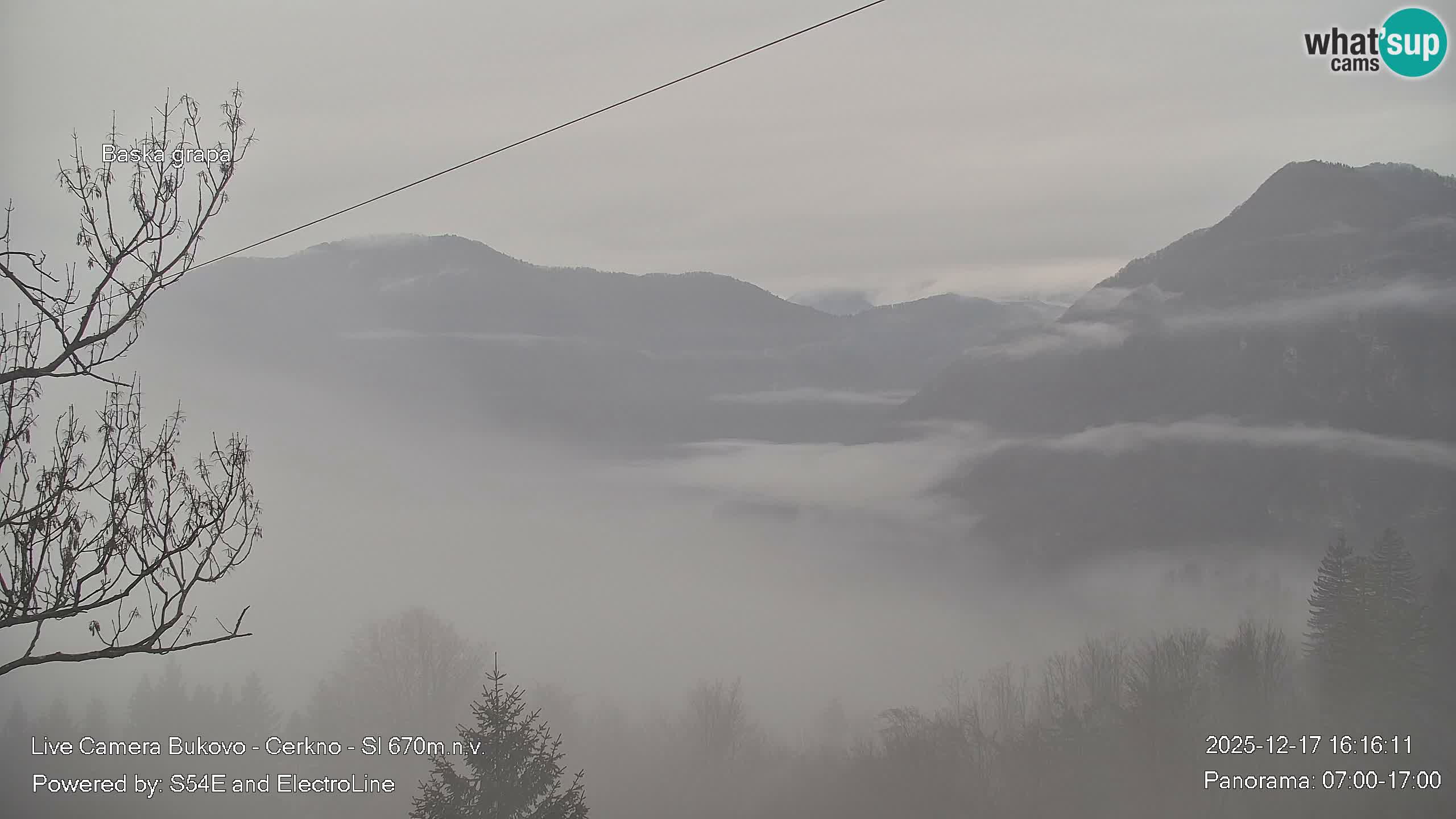 Webcam Bukovo – Baška grapa | Cerkno | Slovénie