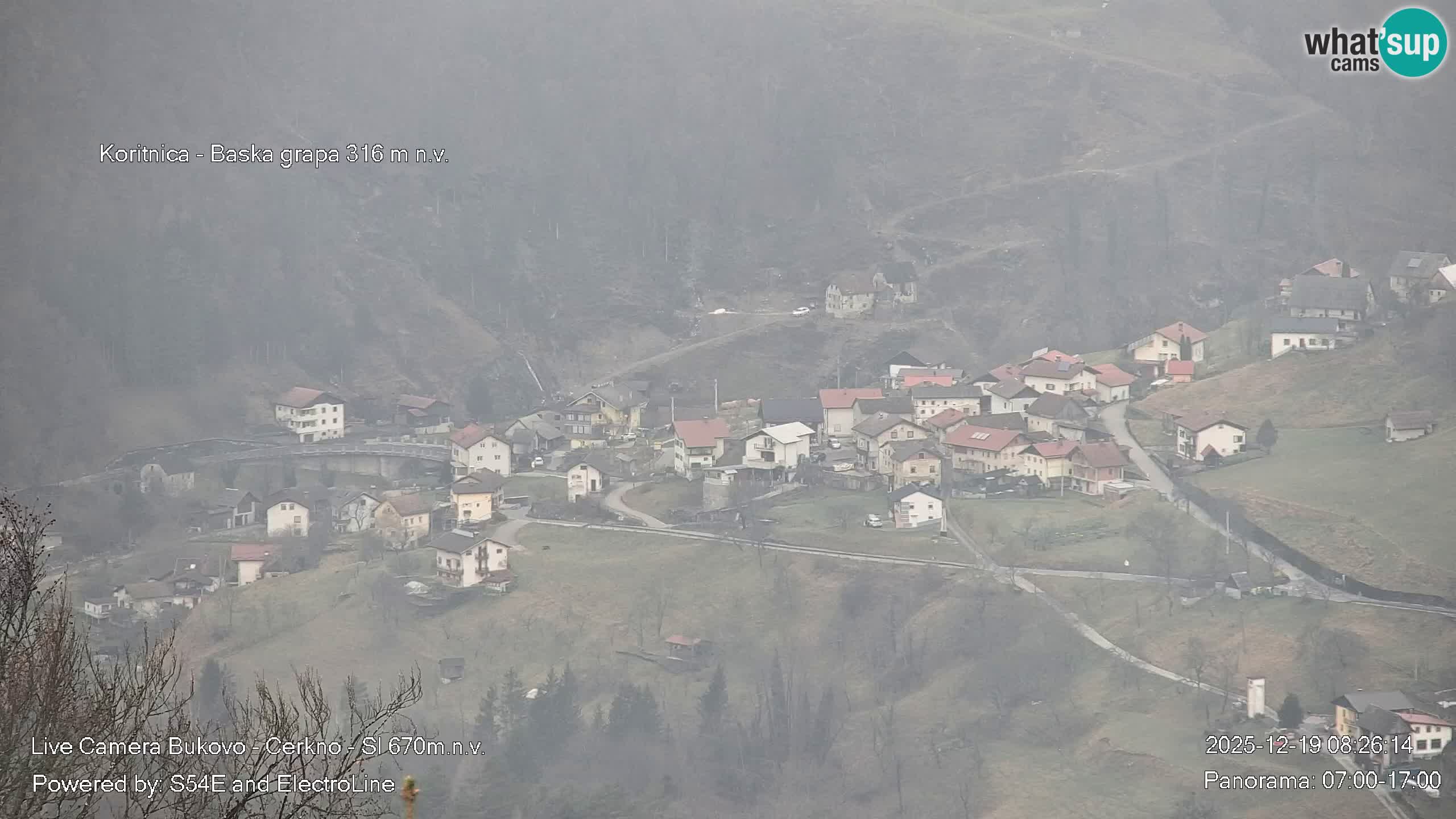 Web kamera Bukovo – Baška grapa | Cerkno | Slovenija